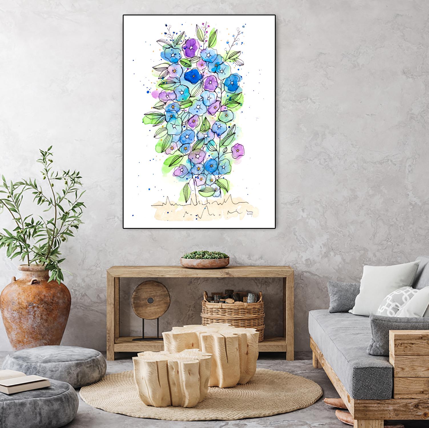 So Much Happiness by Krinlox on GIANT ART - multi floral