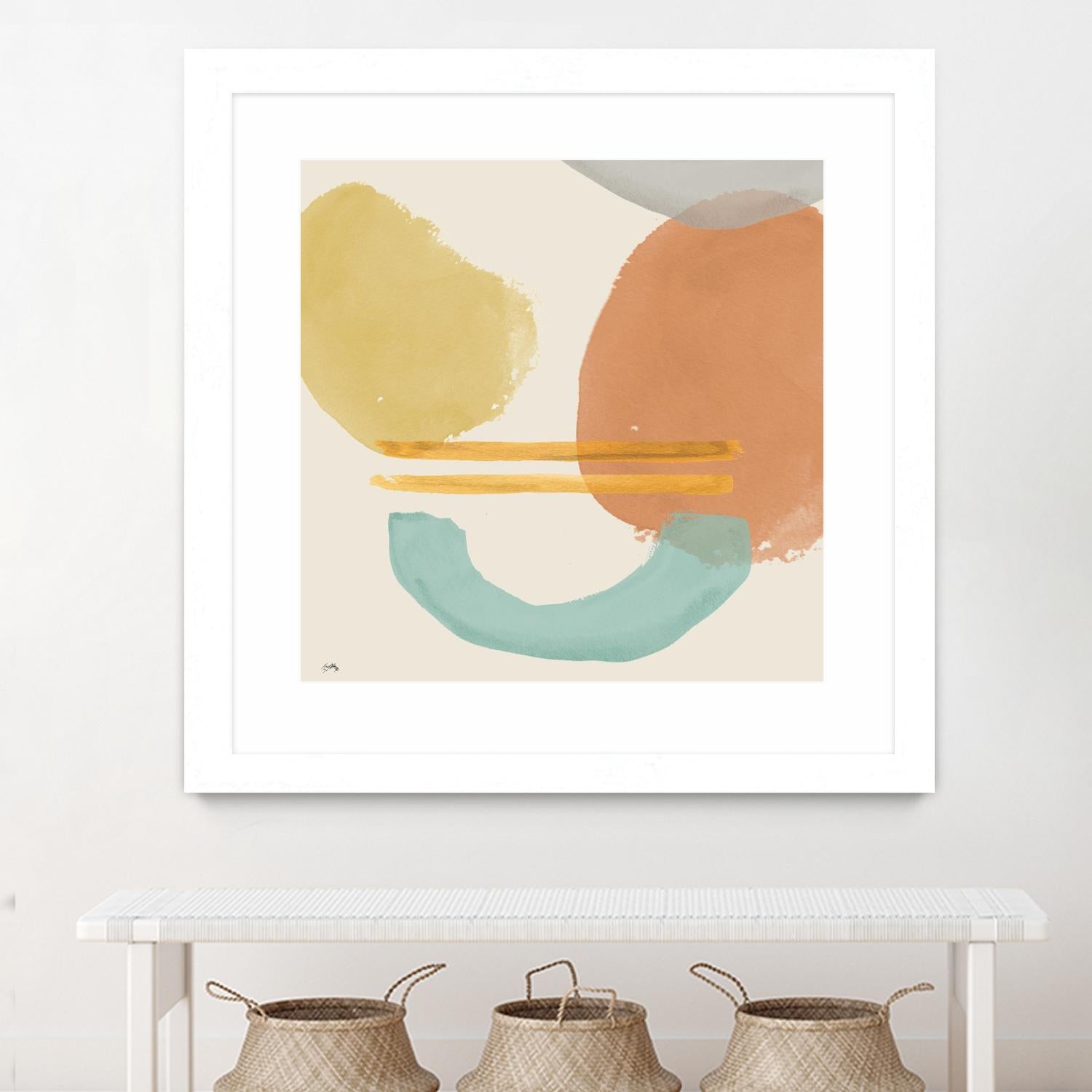 Shapes In Pastels by Elizabeth Medley on GIANT ART - abstract