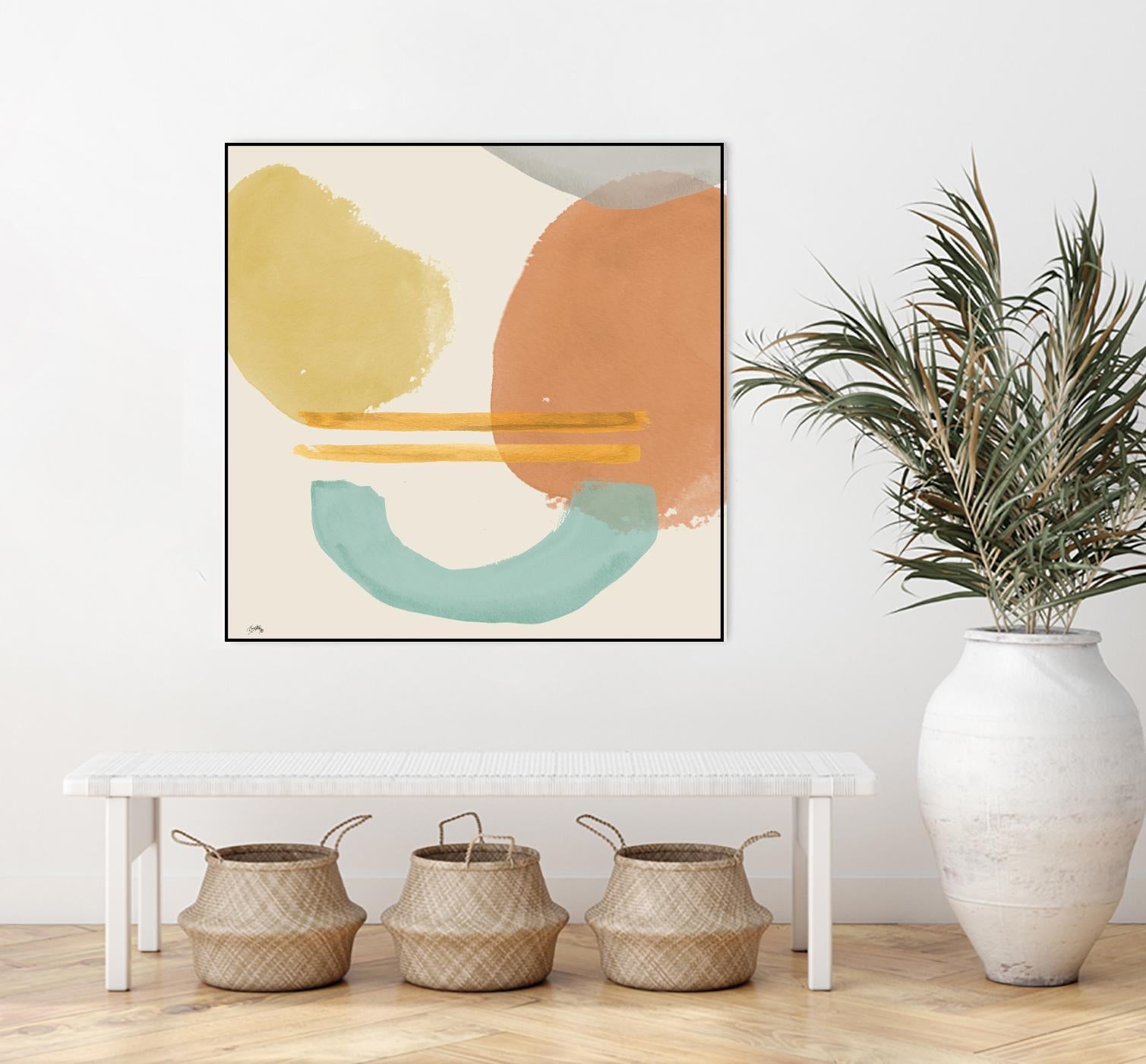 Shapes In Pastels by Elizabeth Medley on GIANT ART - abstract