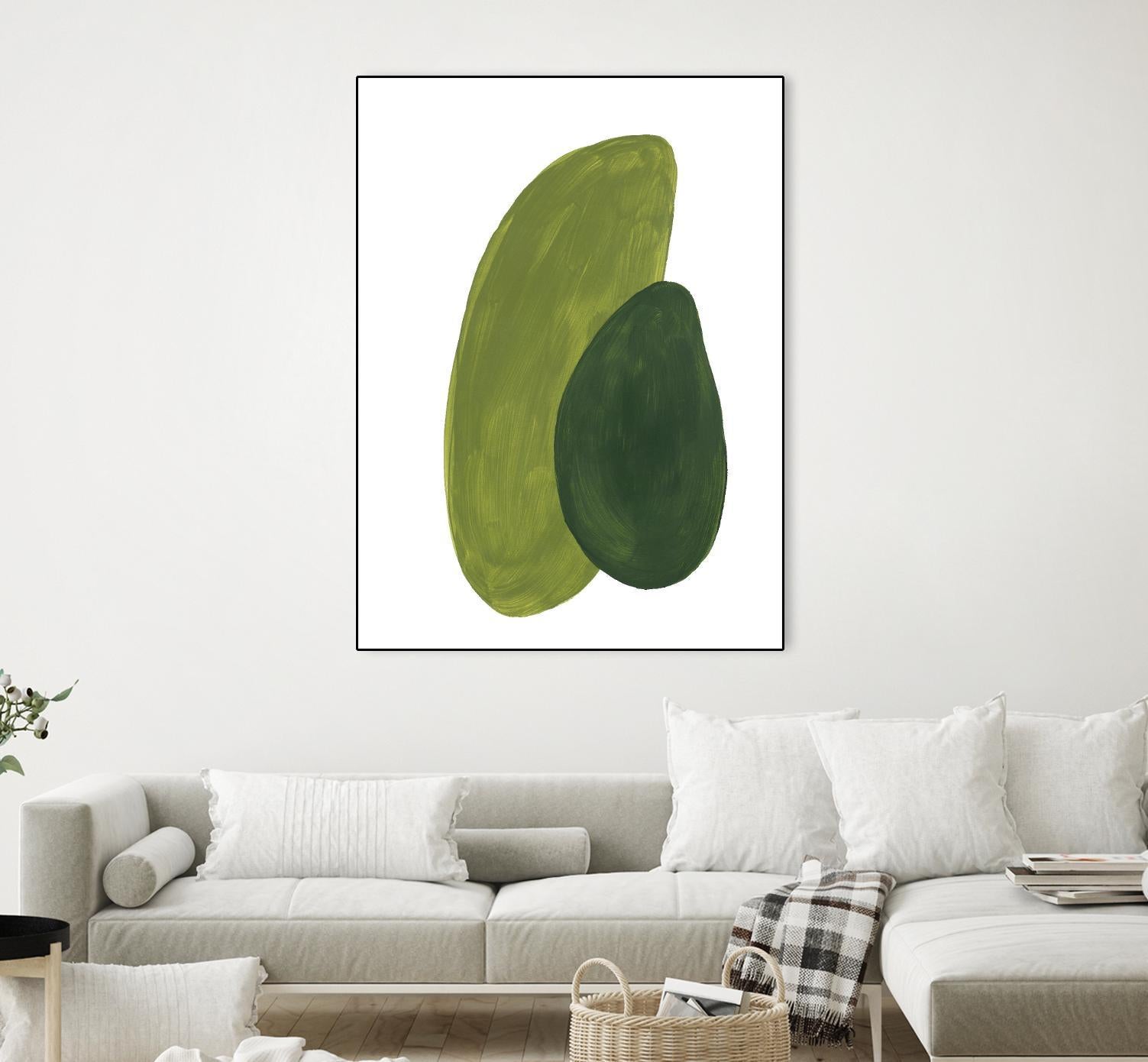 Green Shapes by Patricia Pinto on GIANT ART - abstract decorative