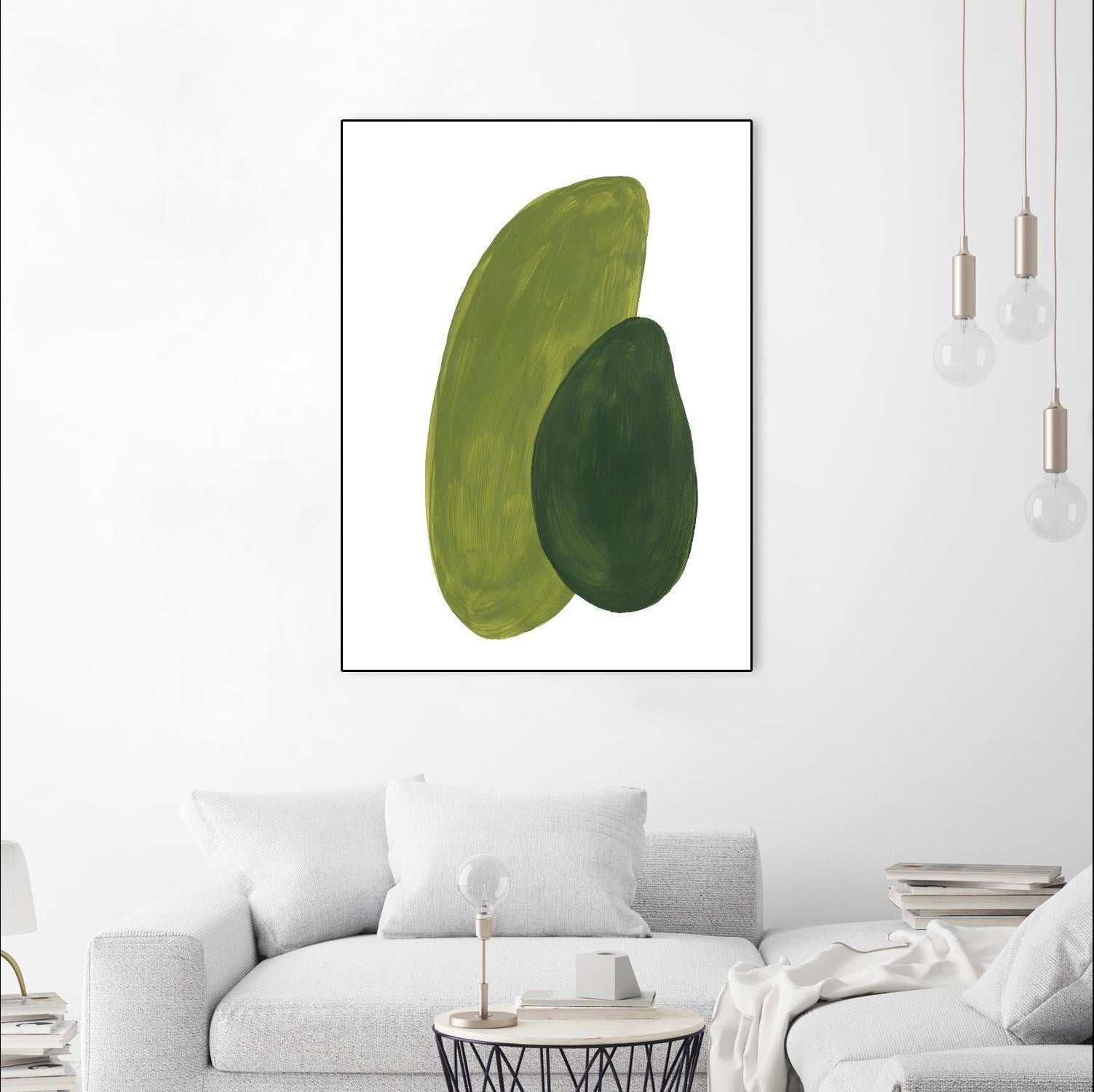 Green Shapes by Patricia Pinto on GIANT ART - abstract decorative