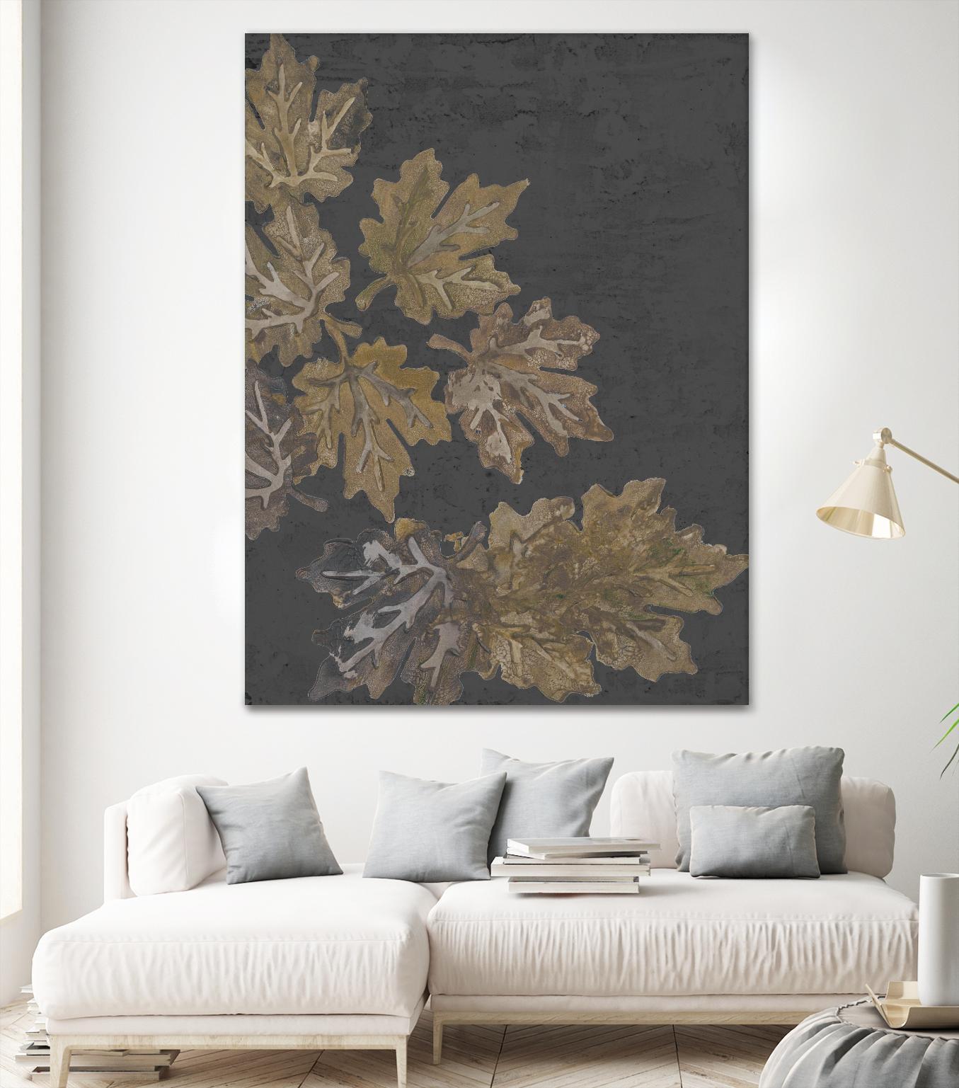 Autumn Night by Gina Ritter on GIANT ART - leaves