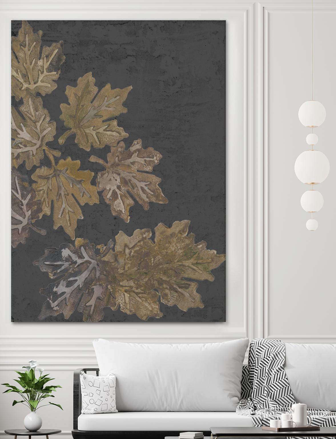 Autumn Night by Gina Ritter on GIANT ART - leaves