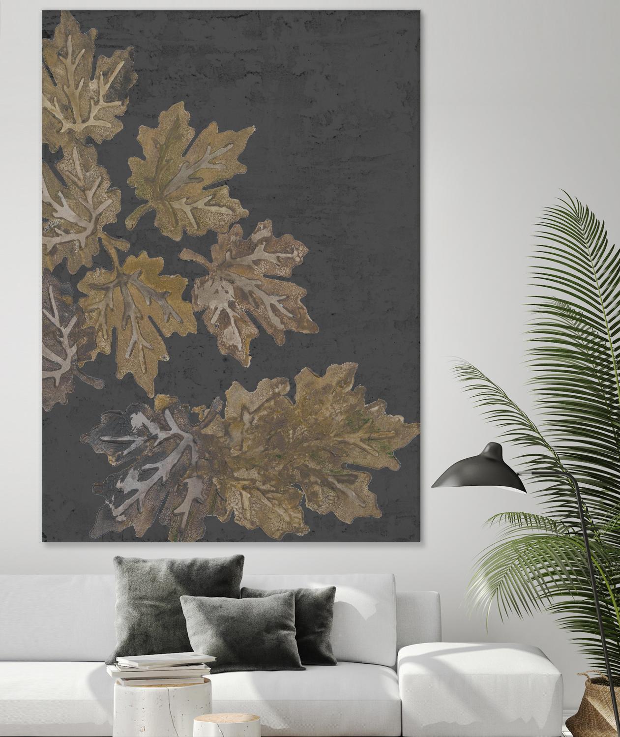 Autumn Night by Gina Ritter on GIANT ART - leaves