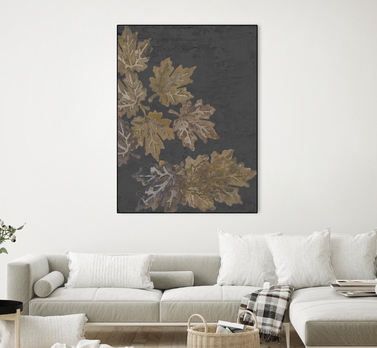 Autumn Night by Gina Ritter on GIANT ART - leaves