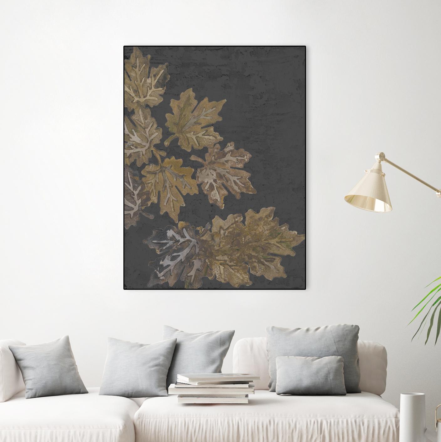 Autumn Night by Gina Ritter on GIANT ART - leaves