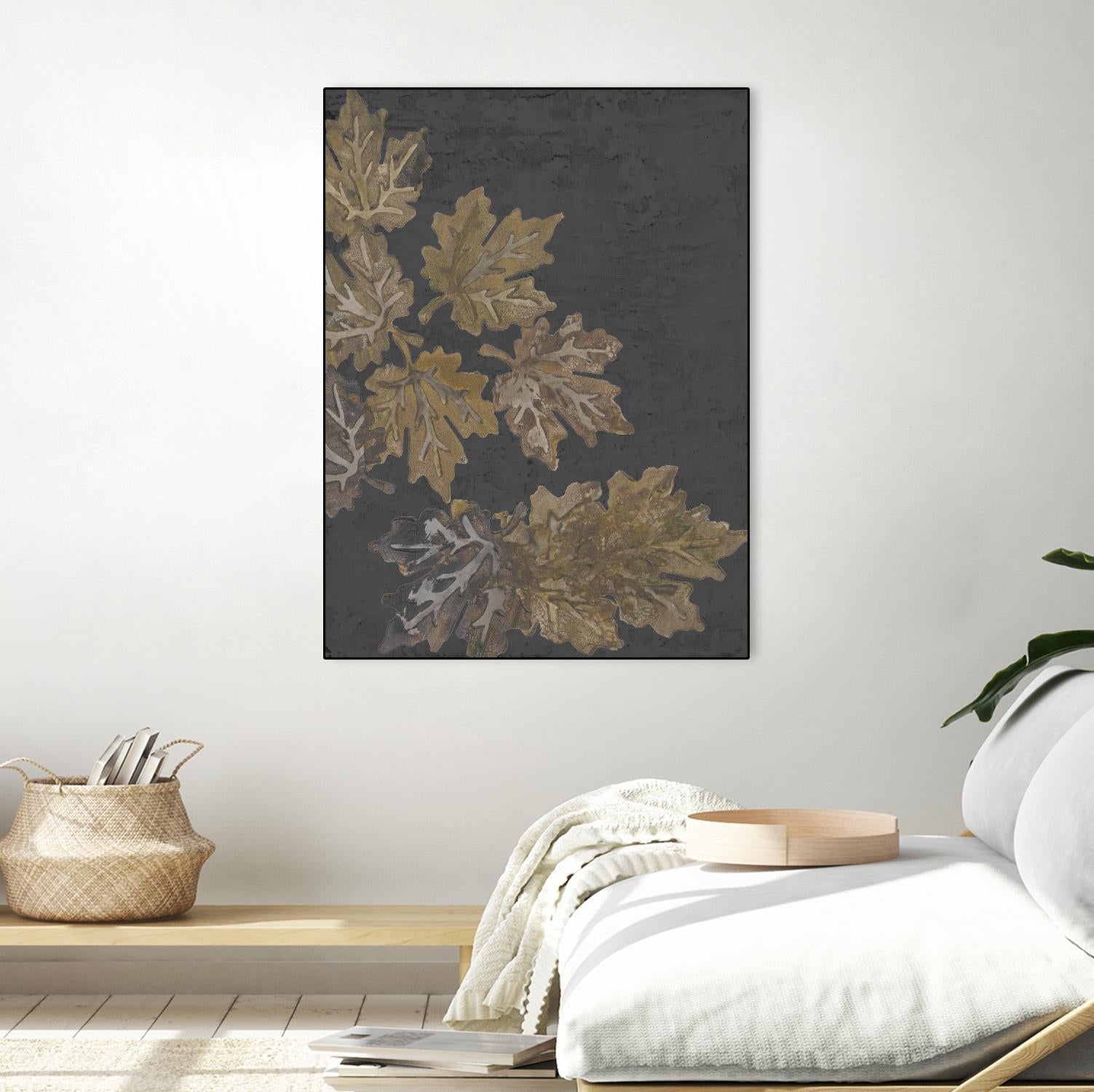 Autumn Night by Gina Ritter on GIANT ART - leaves