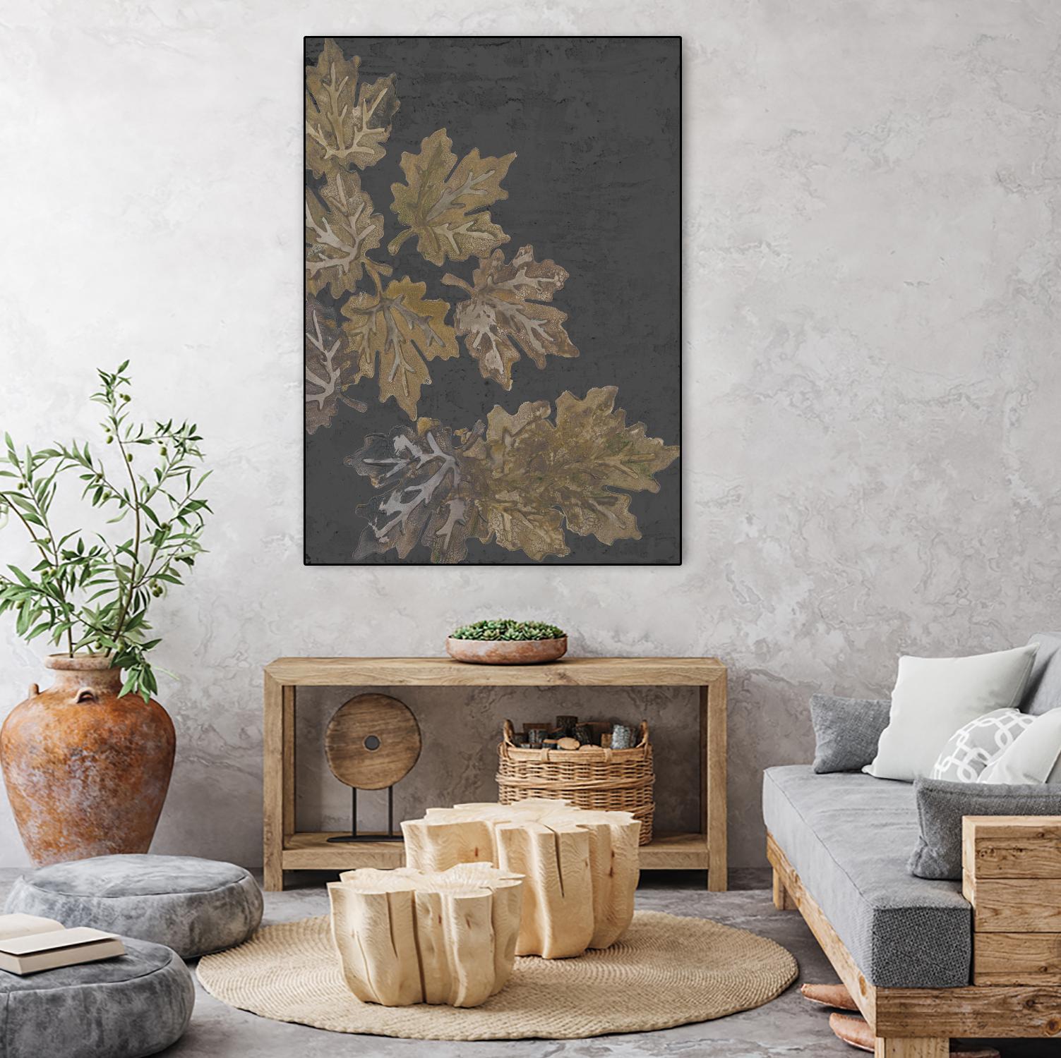 Autumn Night by Gina Ritter on GIANT ART - leaves