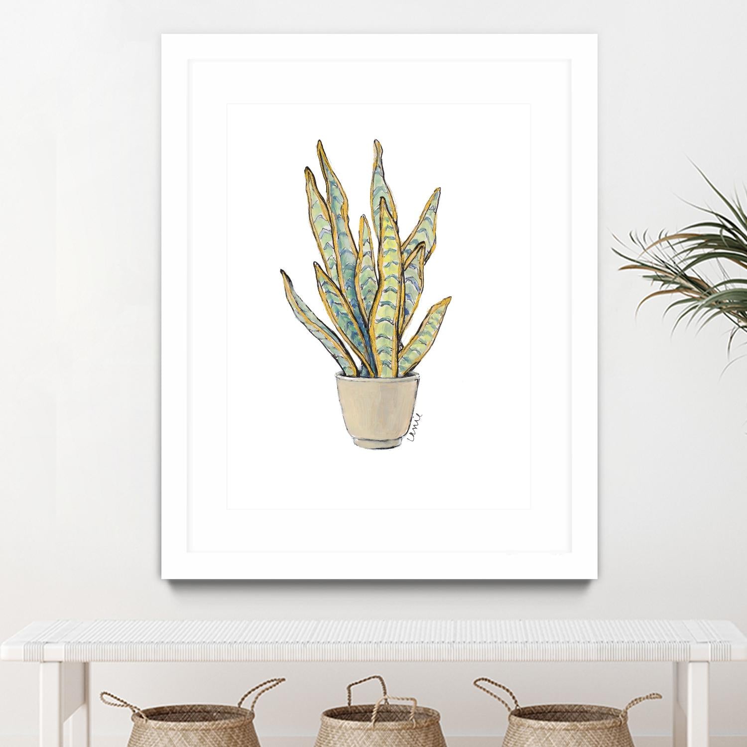 Mother In Law Plant in Pot by Lanie Loreth on GIANT ART - floral southwestern and western