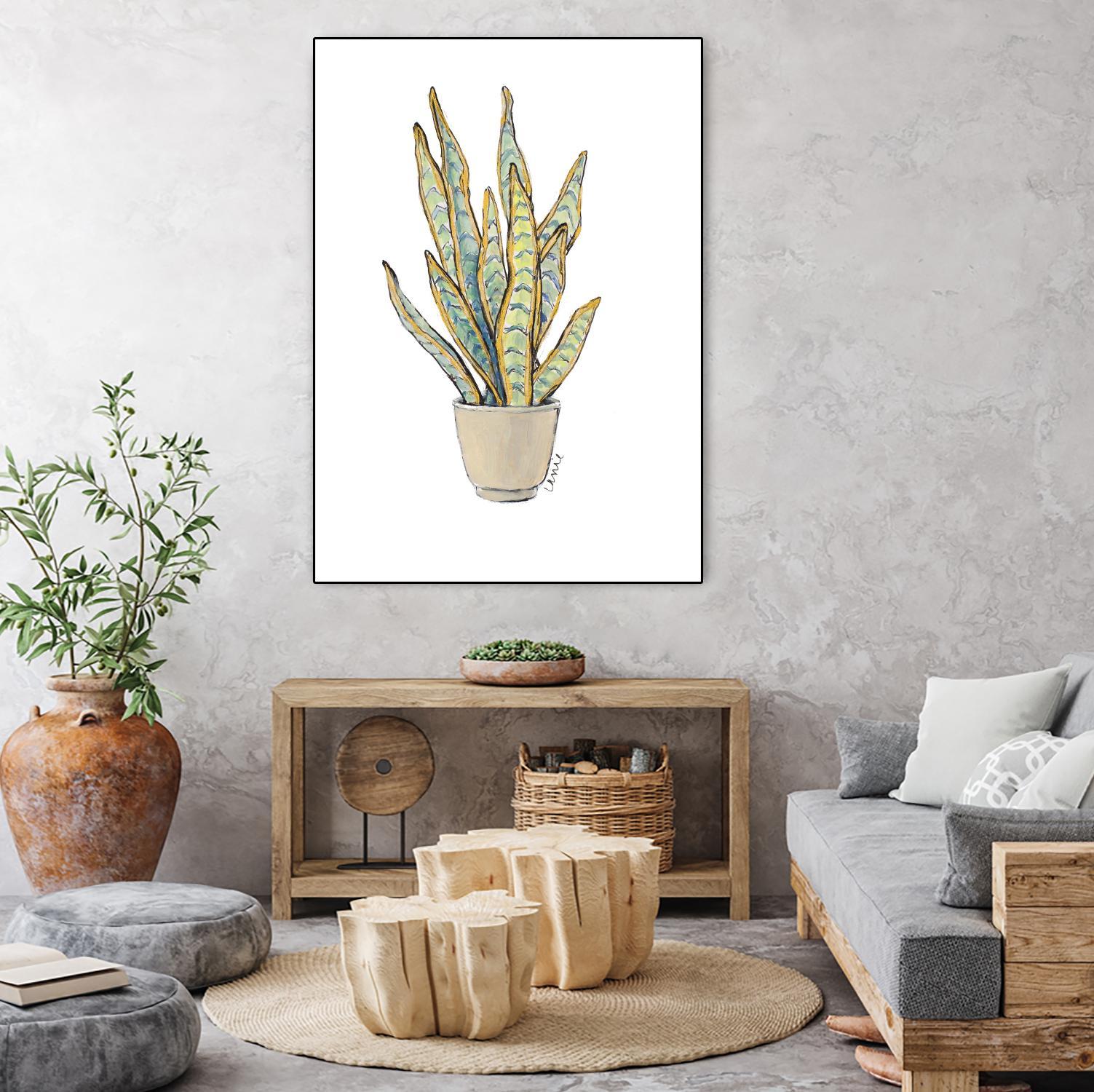 Mother In Law Plant in Pot by Lanie Loreth on GIANT ART - floral southwestern and western