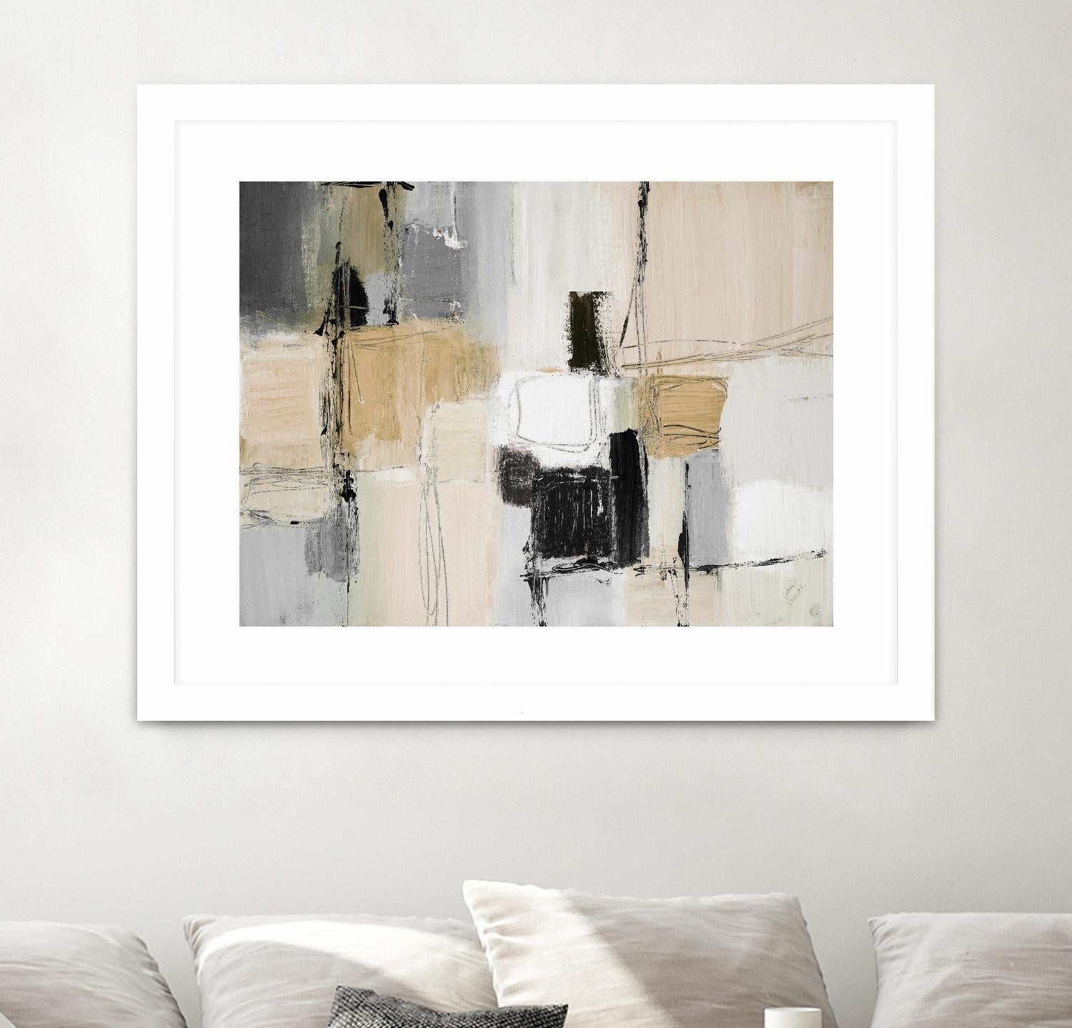 Neutral Variety by Lanie Loreth on GIANT ART - beige abstract