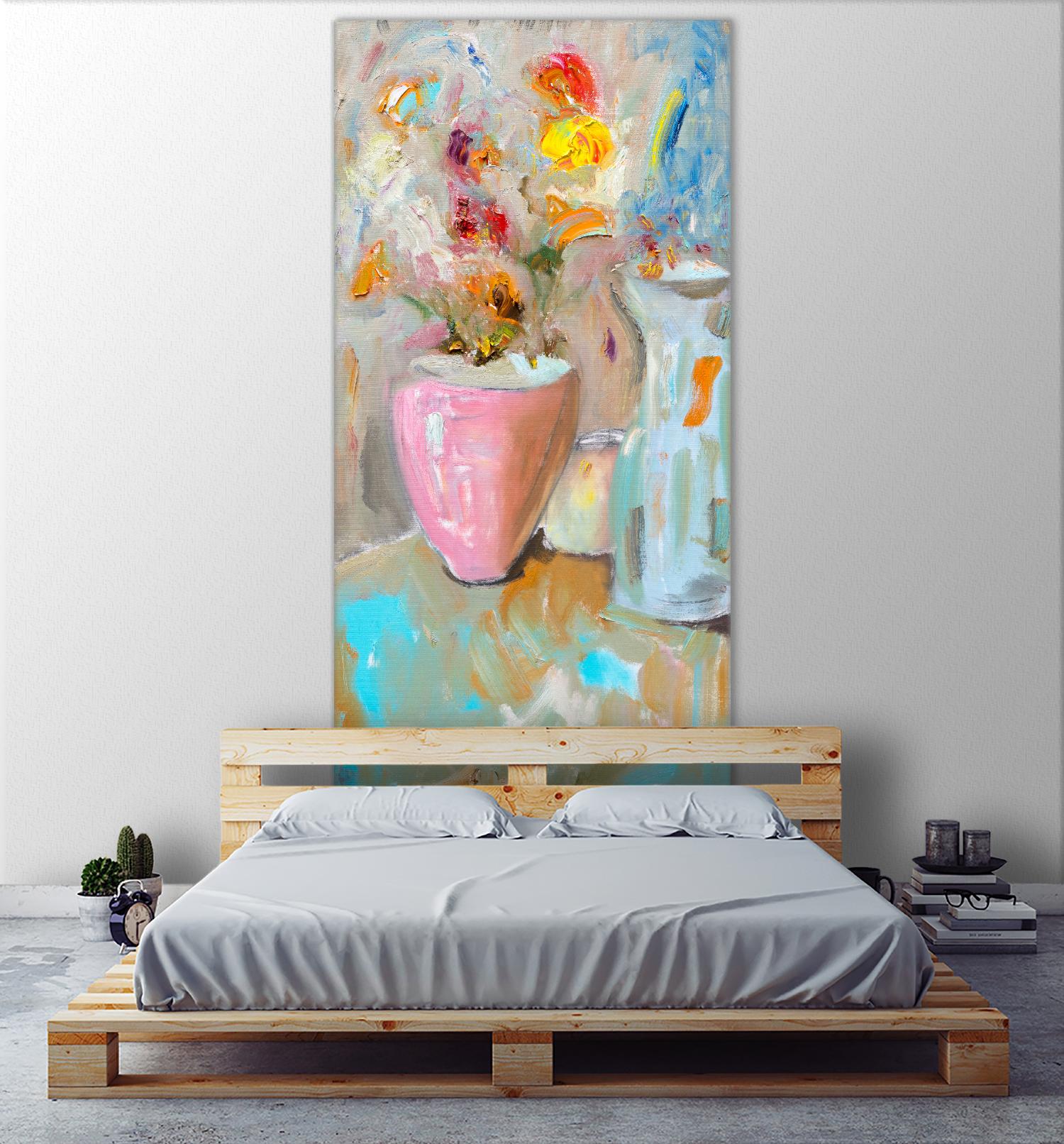 All About the Vase by Bradford Brenner on GIANT ART - muted tones floral & still life