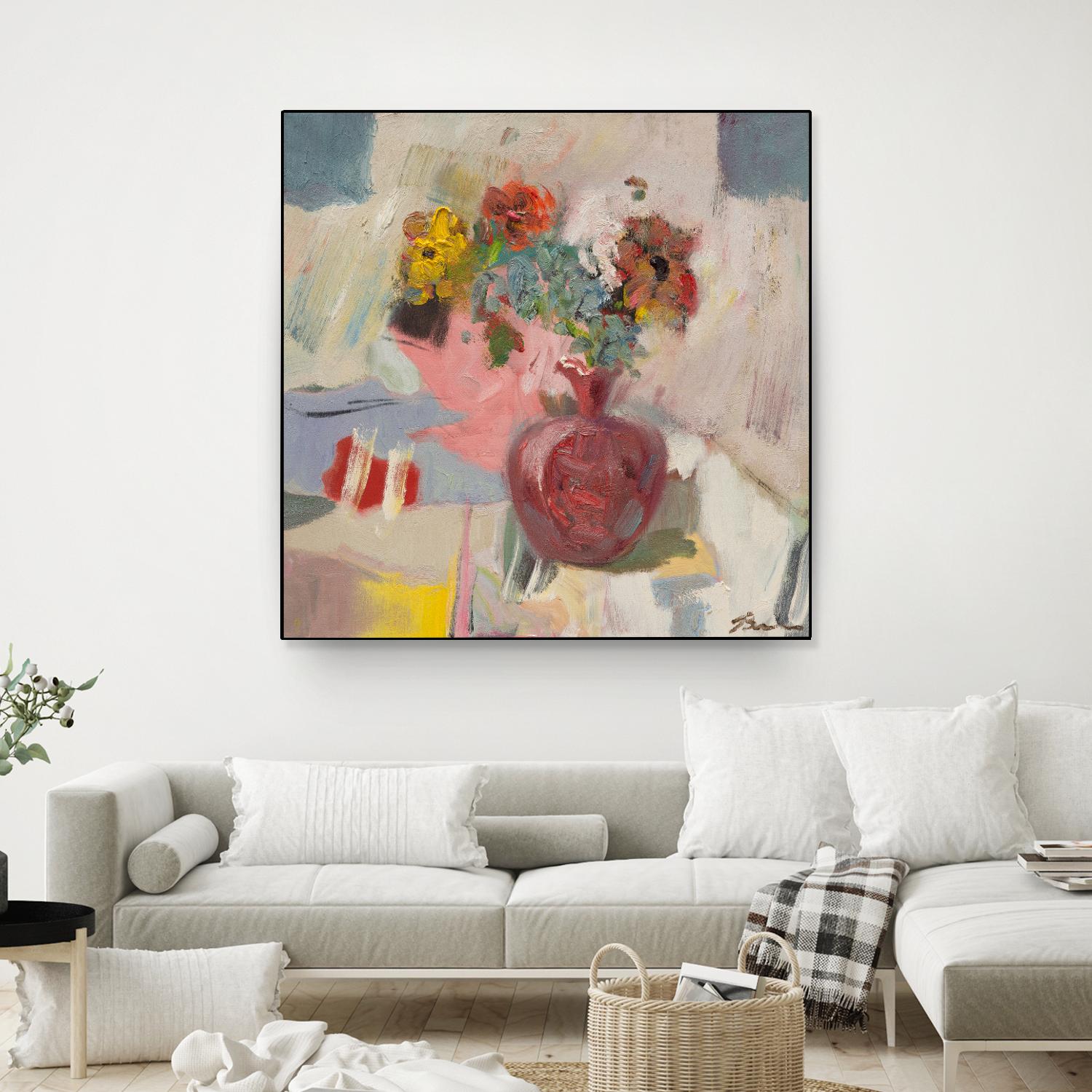 Candy Apple by Bradford Brenner on GIANT ART - pink florals