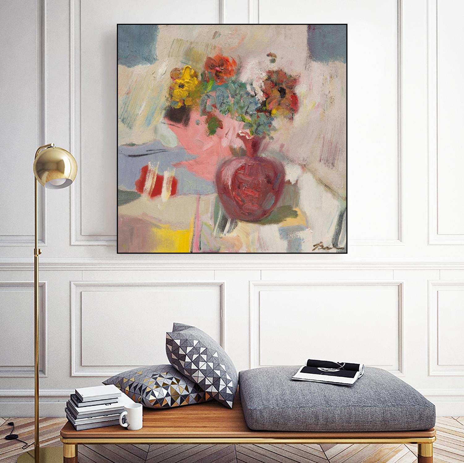 Candy Apple by Bradford Brenner on GIANT ART - pink florals