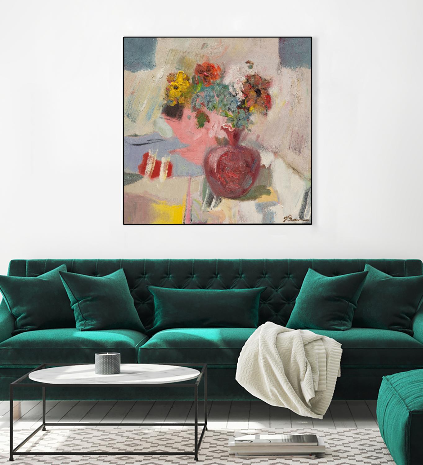 Candy Apple by Bradford Brenner on GIANT ART - pink florals