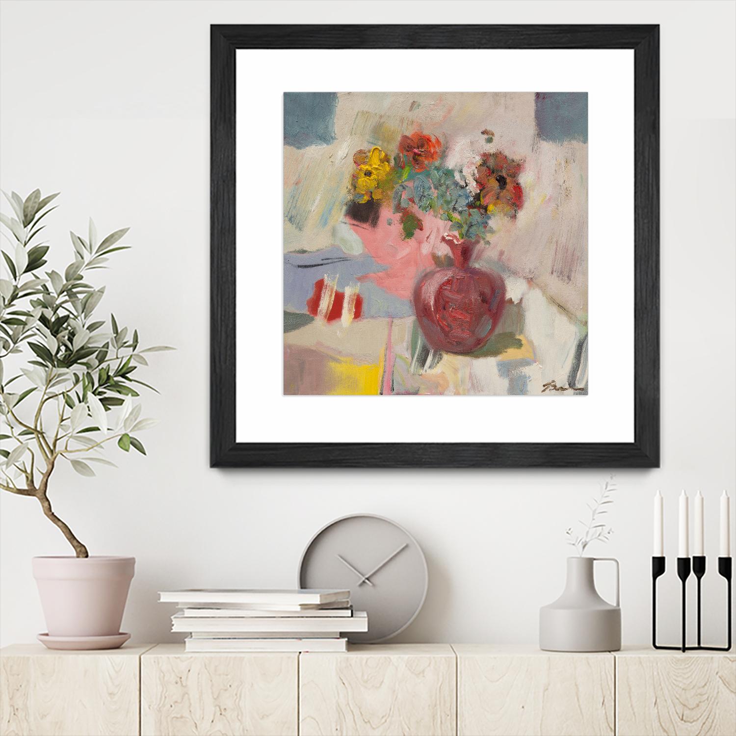 Candy Apple by Bradford Brenner on GIANT ART - pink florals