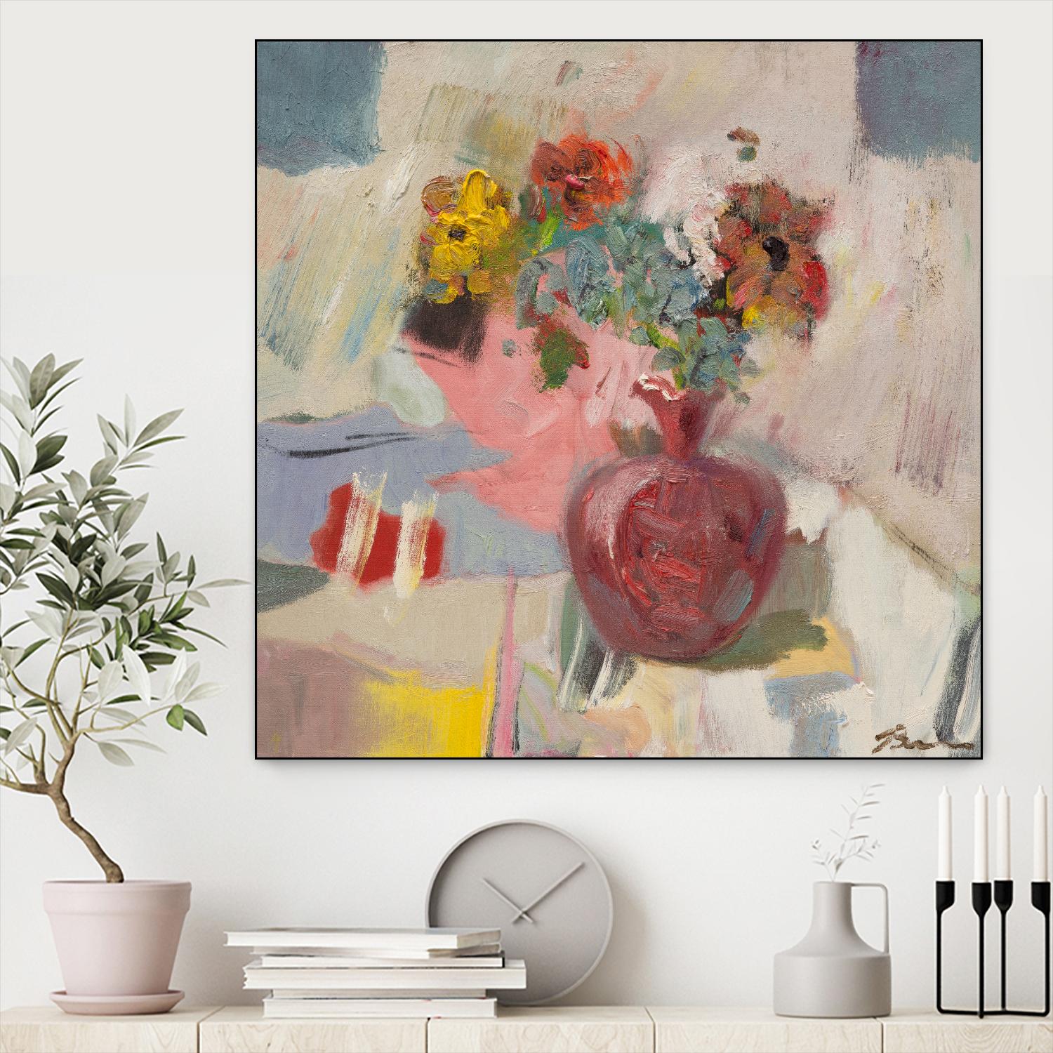 Candy Apple by Bradford Brenner on GIANT ART - pink florals