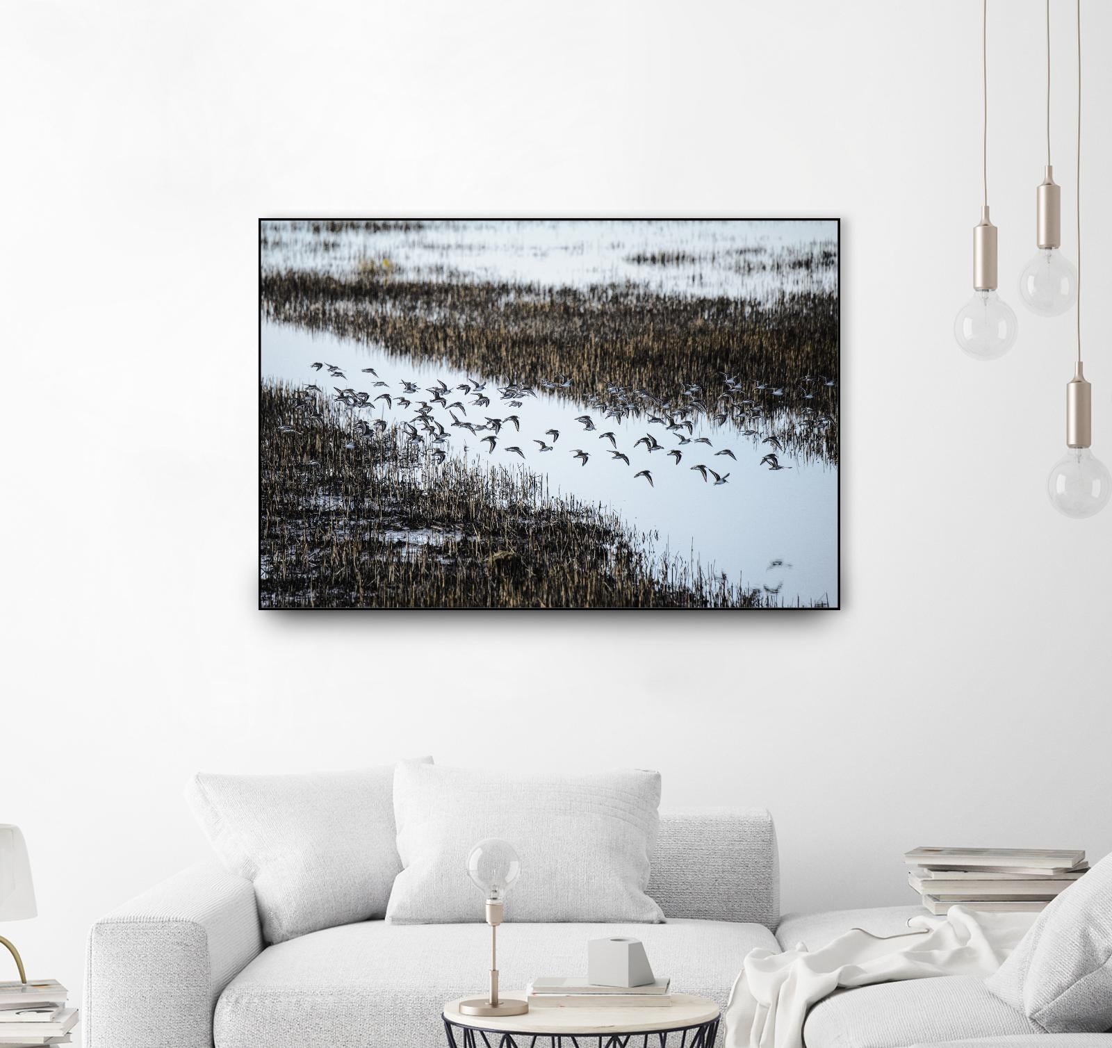 Flock by Nancy Crowell on GIANT ART - blue landscape