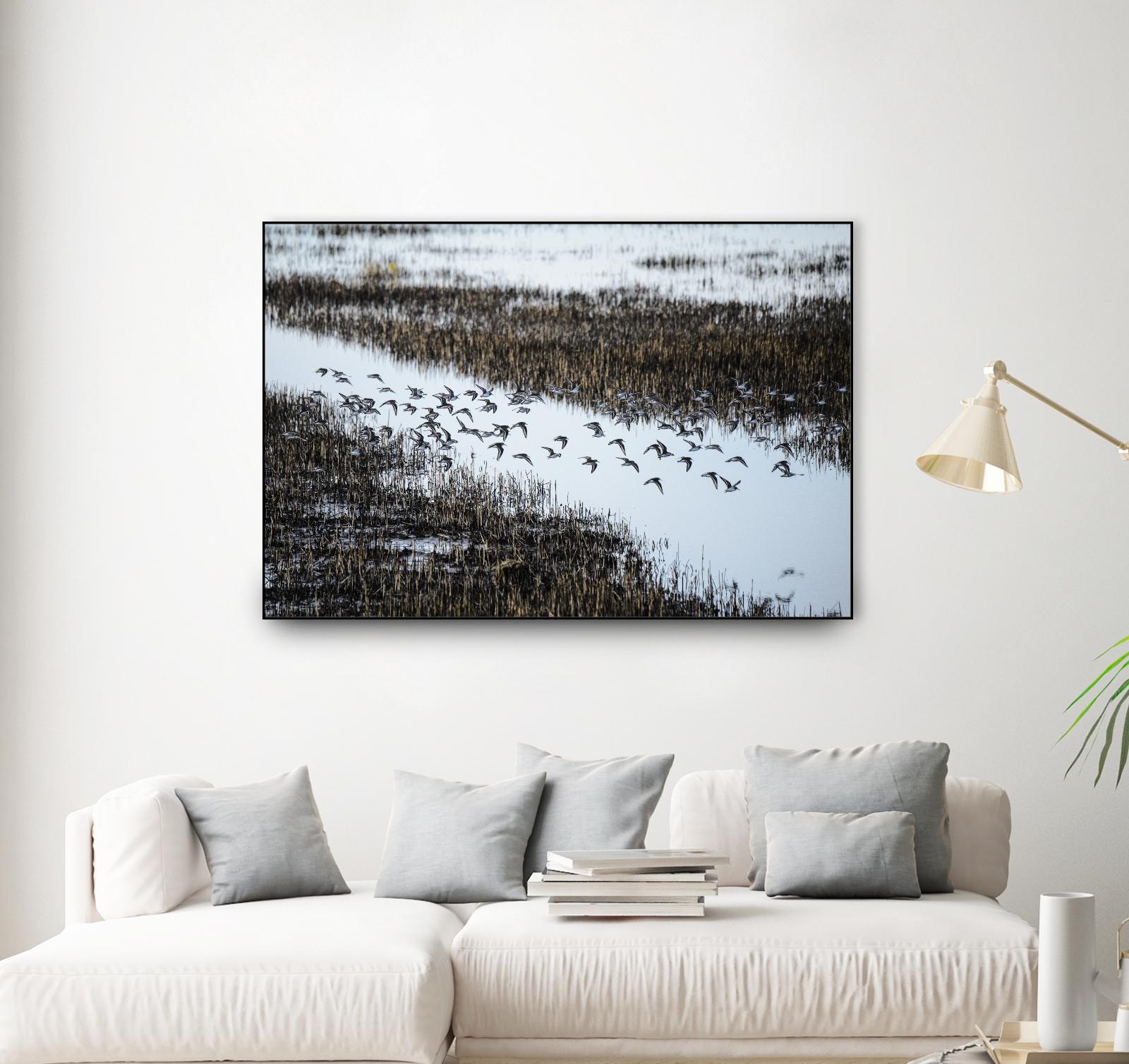 Flock by Nancy Crowell on GIANT ART - blue landscape