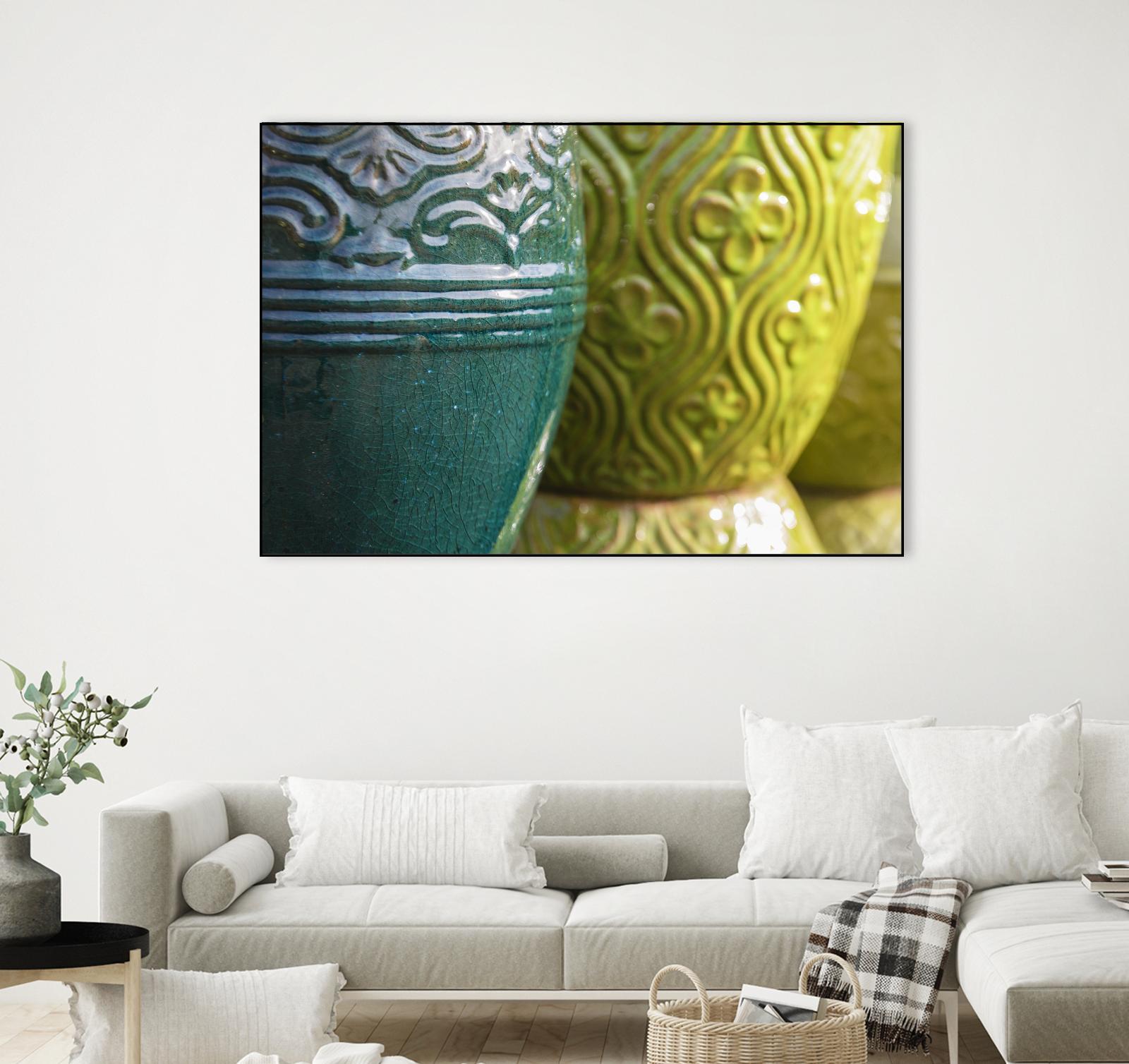 Pottery by Nancy Crowell on GIANT ART - green photo art