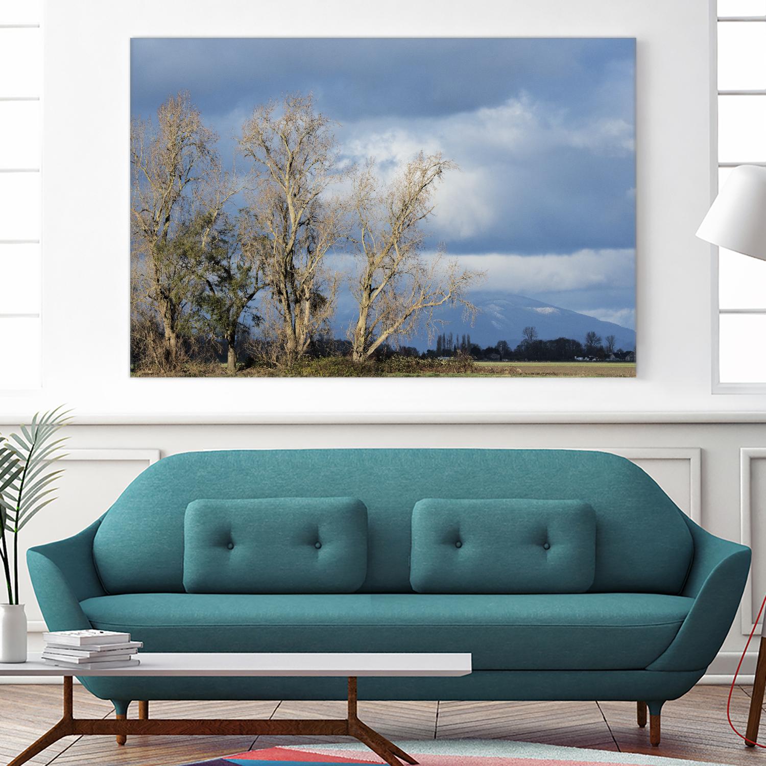 Almost Spring by Nancy Crowell on GIANT ART - beige landscape