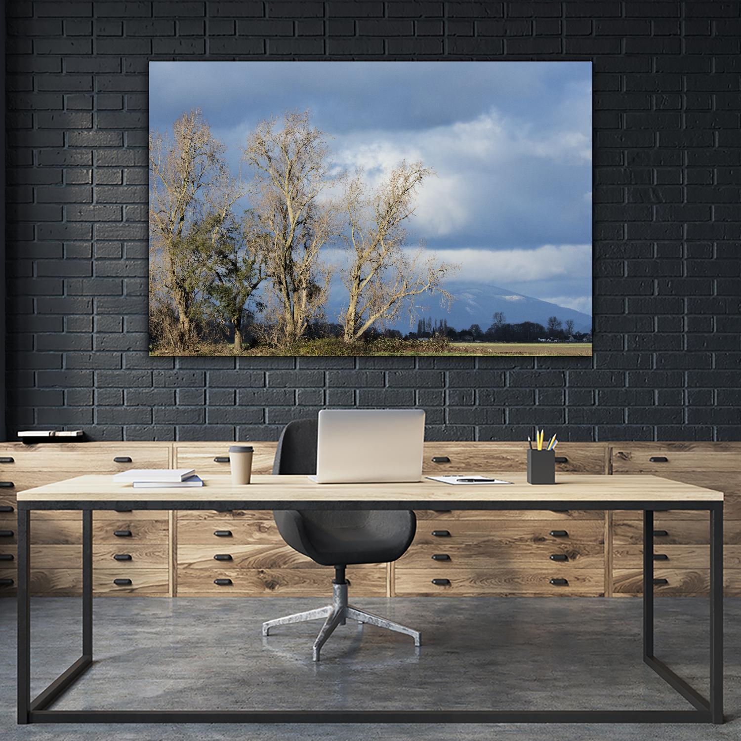 Almost Spring by Nancy Crowell on GIANT ART - beige landscape