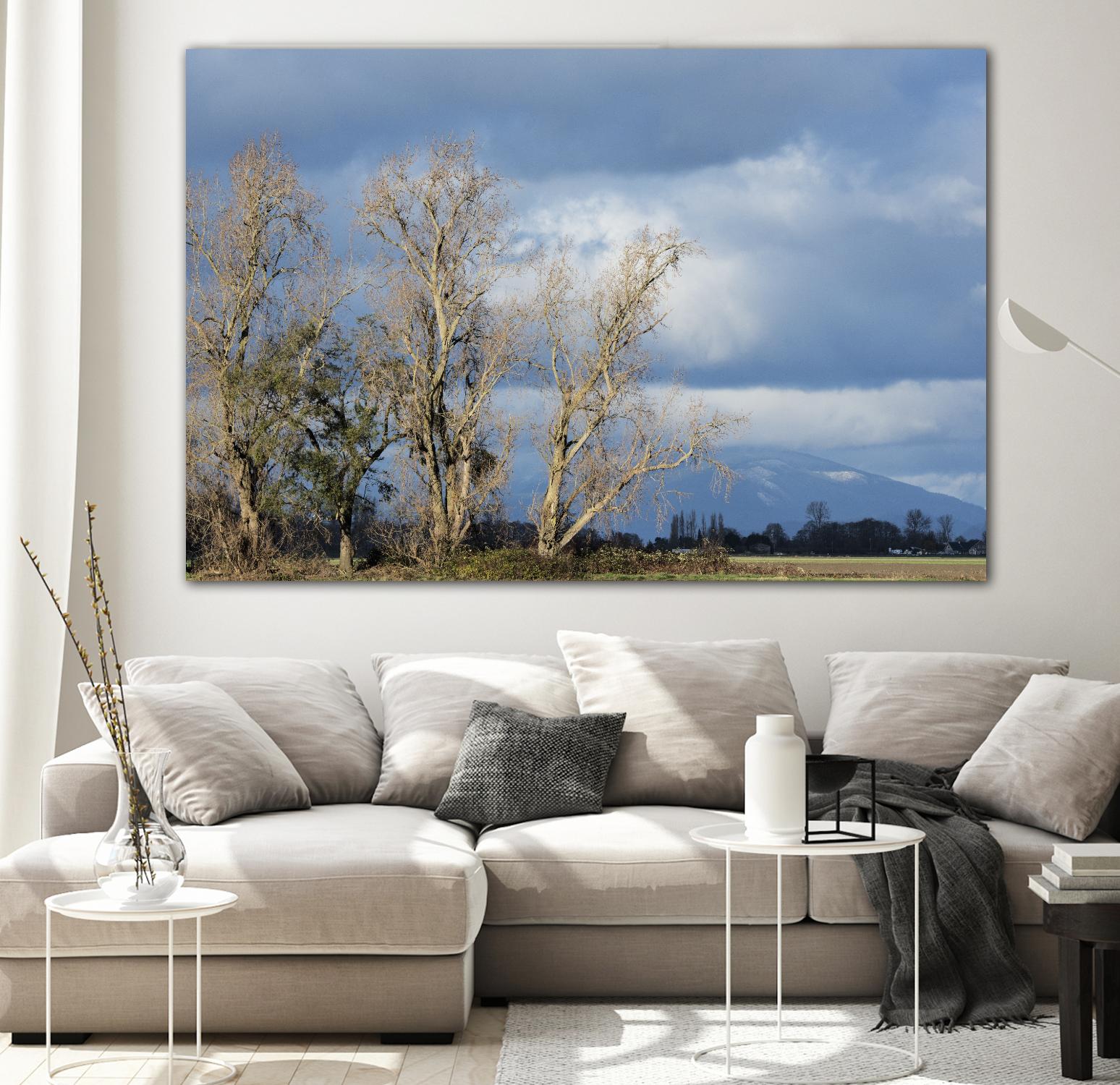 Almost Spring by Nancy Crowell on GIANT ART - beige landscape