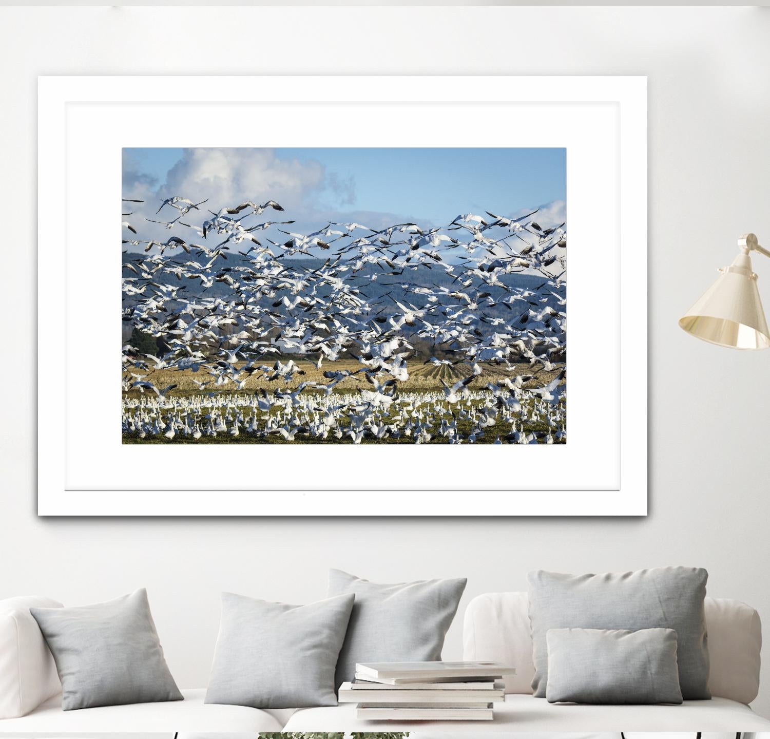 Takeoff by Nancy Crowell on GIANT ART - beige landscape