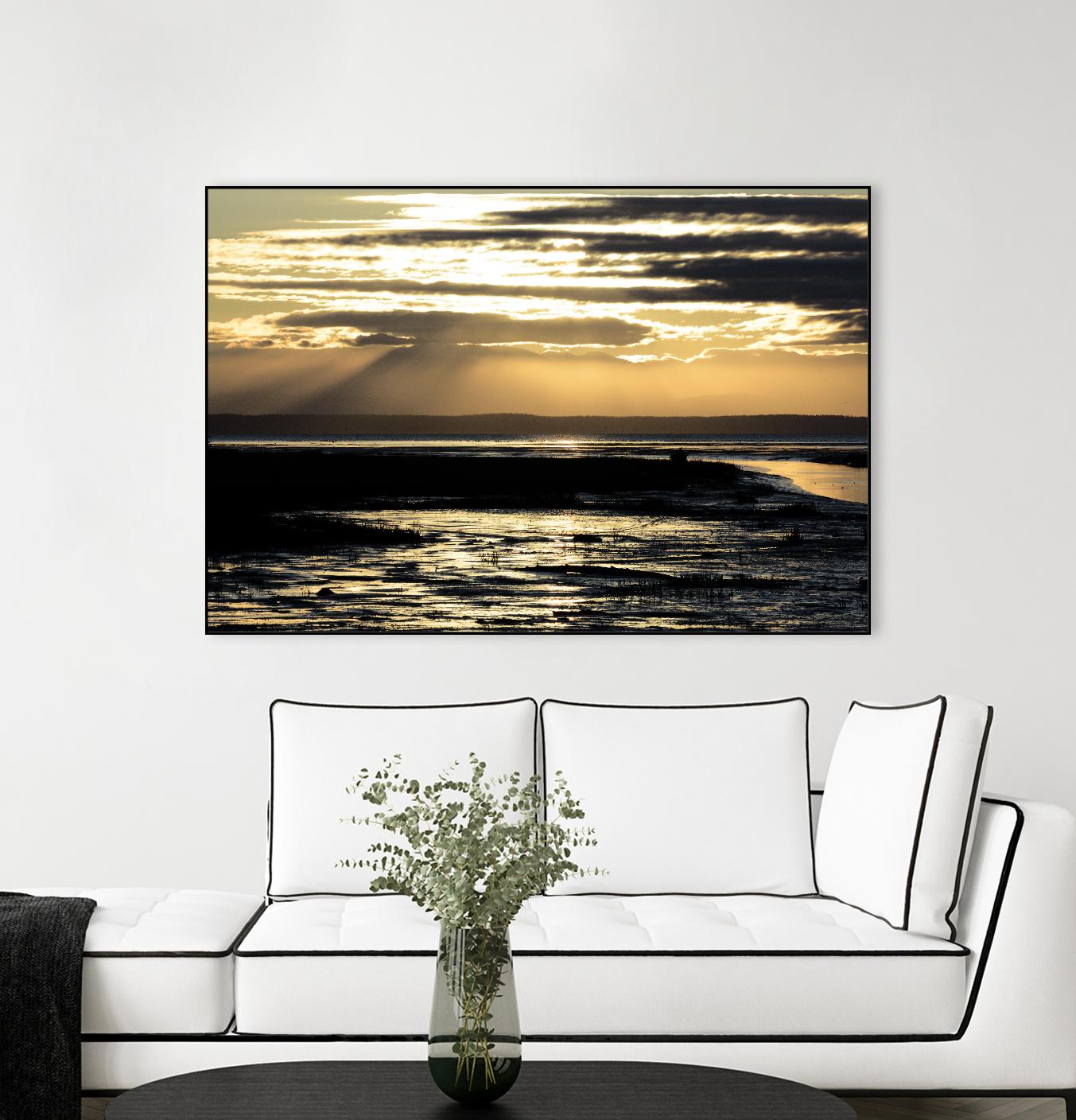 Warm Glow I by Nancy Crowell on GIANT ART - beige landscape