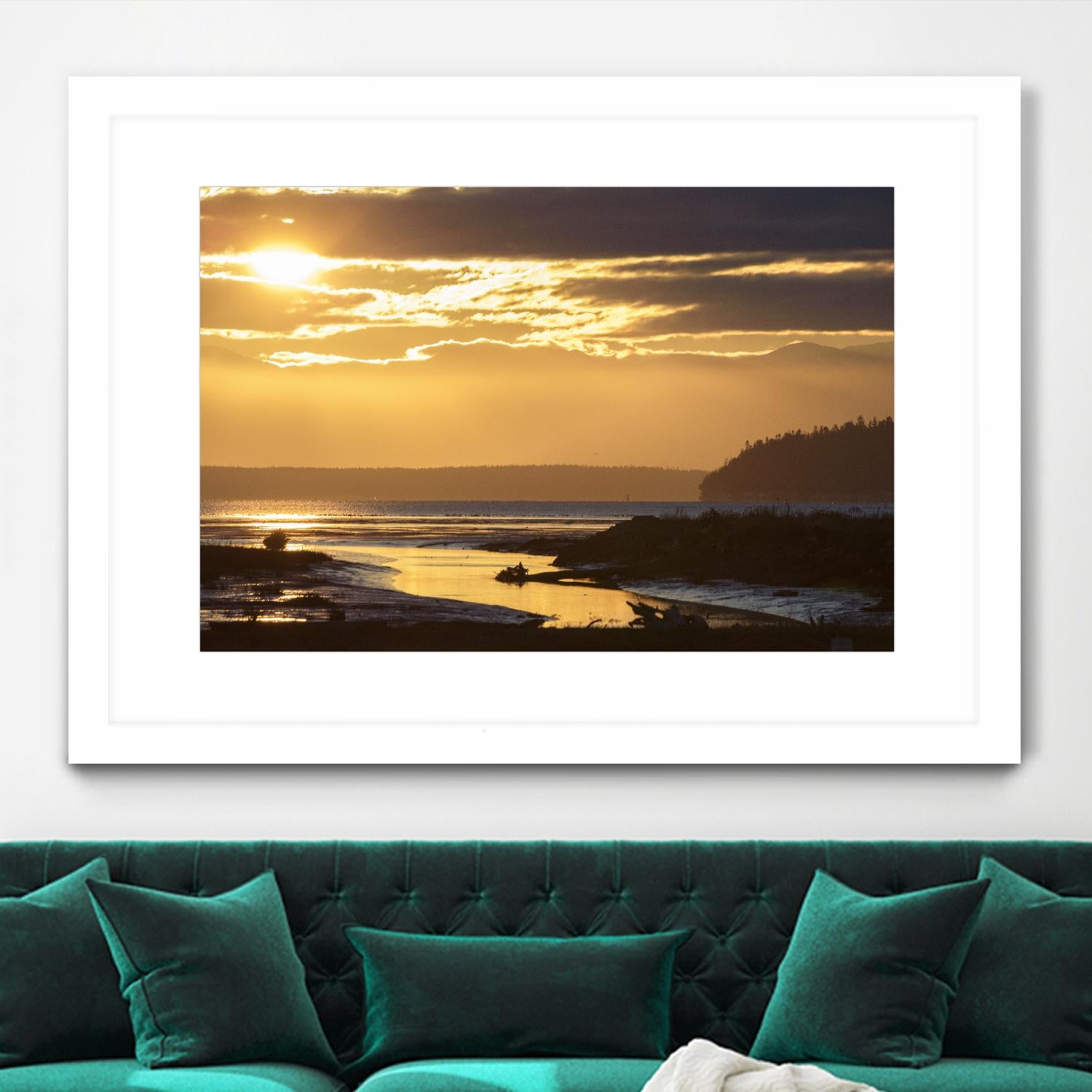 Warm Glow II by Nancy Crowell on GIANT ART - beige landscape