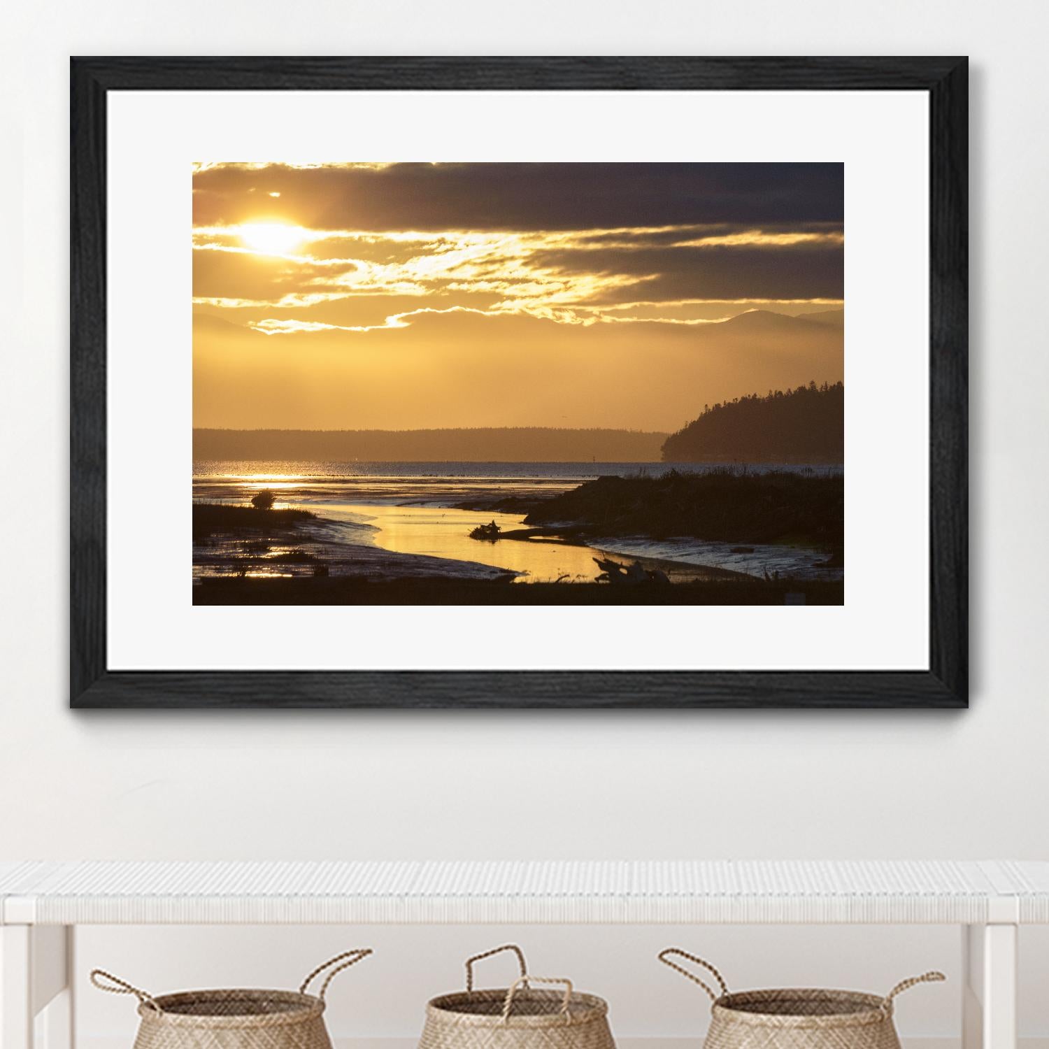 Warm Glow II by Nancy Crowell on GIANT ART - beige landscape