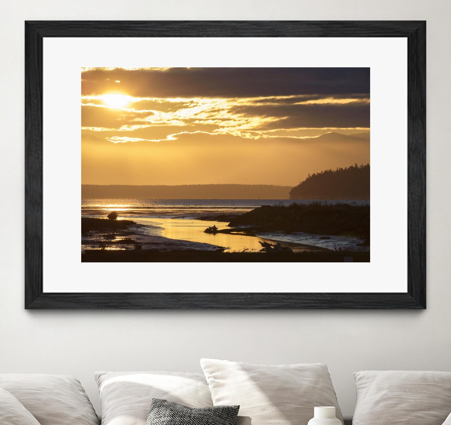 Warm Glow II by Nancy Crowell on GIANT ART - beige landscape