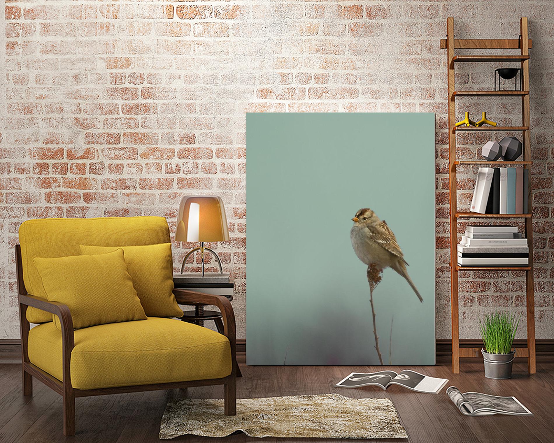 Perch by Nancy Crowell on GIANT ART - greens birds