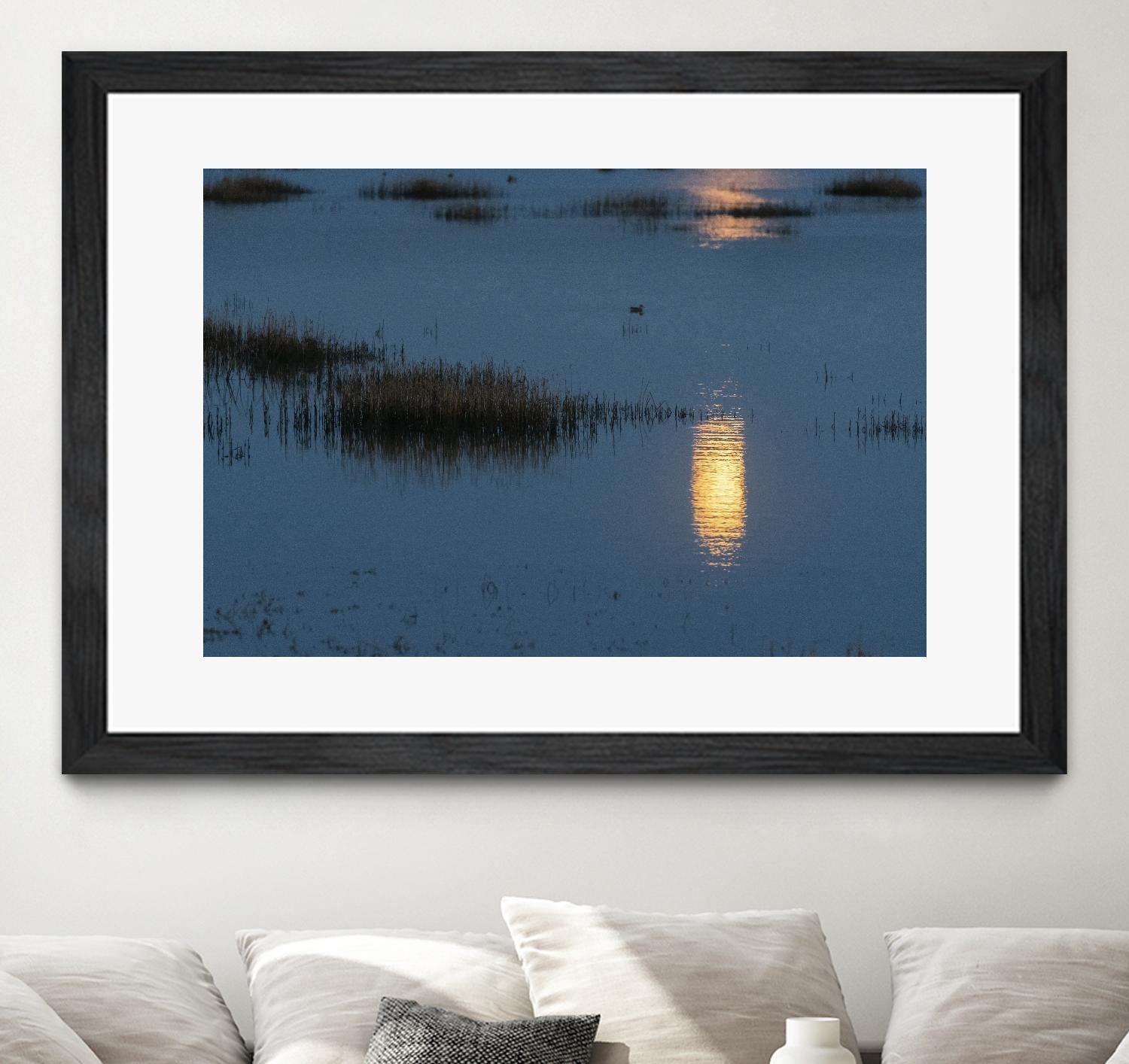 Wetland Moonlight by Nancy Crowell on GIANT ART - scenic