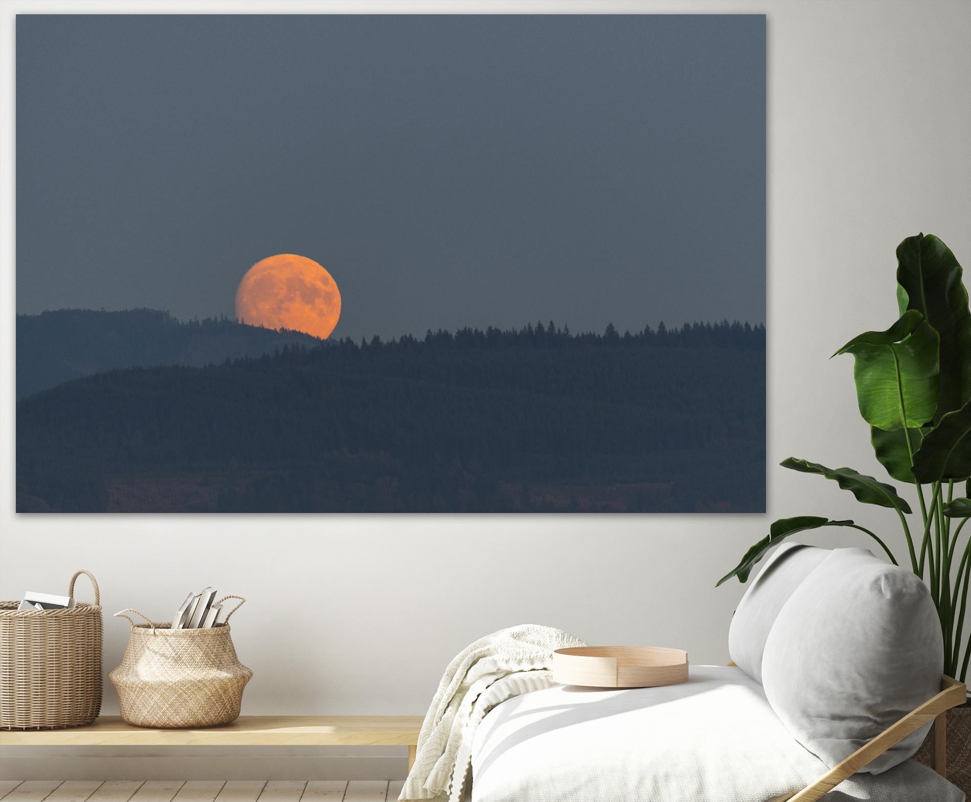 Harvest Moon by Nancy Crowell on GIANT ART - blues scenic