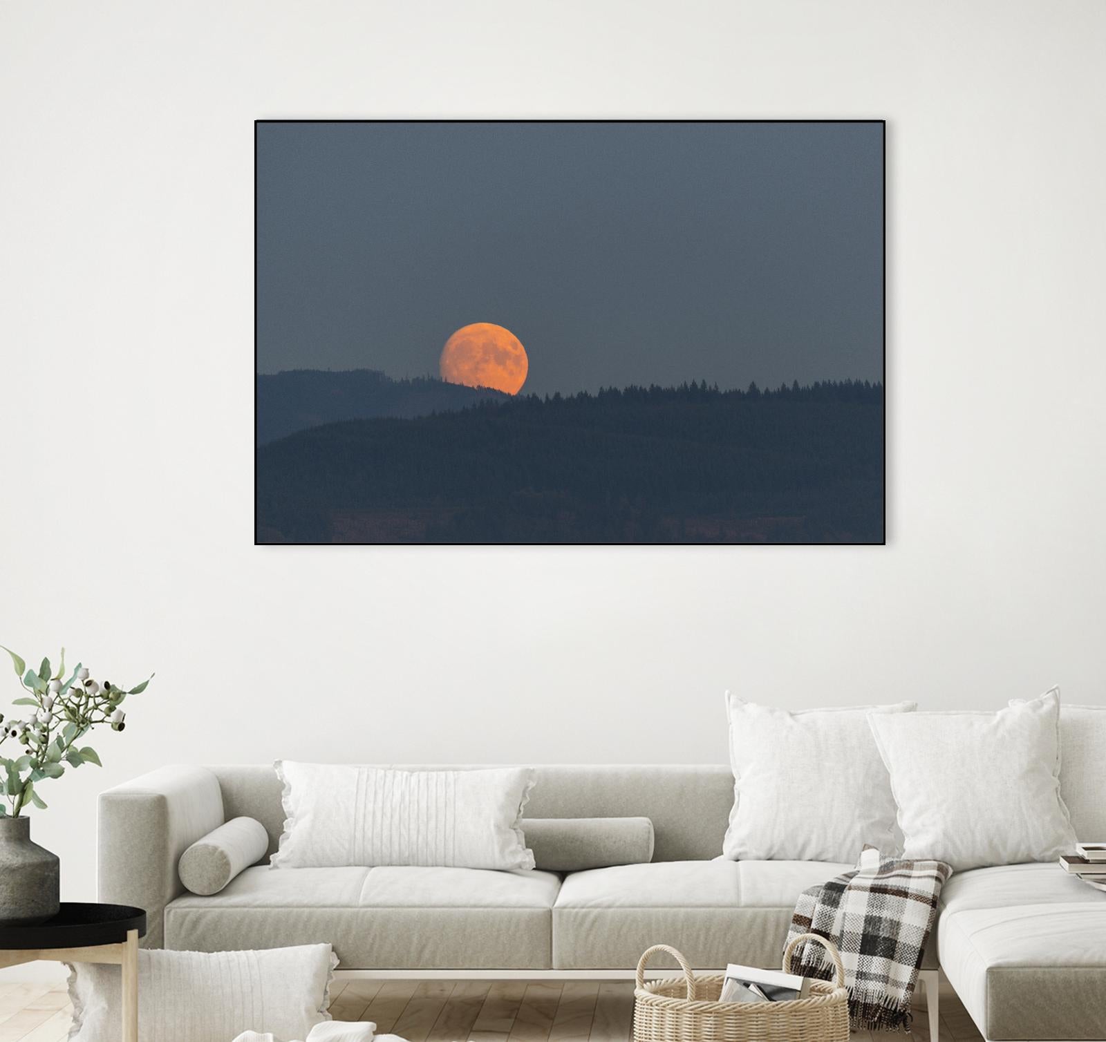 Harvest Moon by Nancy Crowell on GIANT ART - blues scenic
