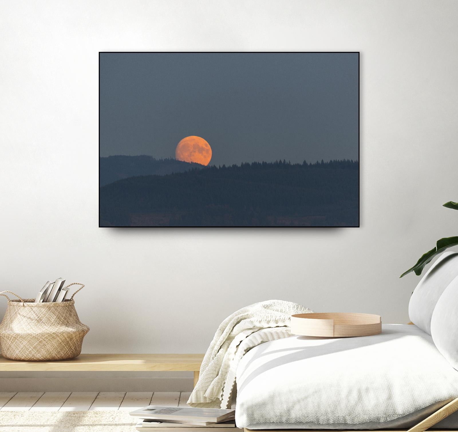 Harvest Moon by Nancy Crowell on GIANT ART - blues scenic