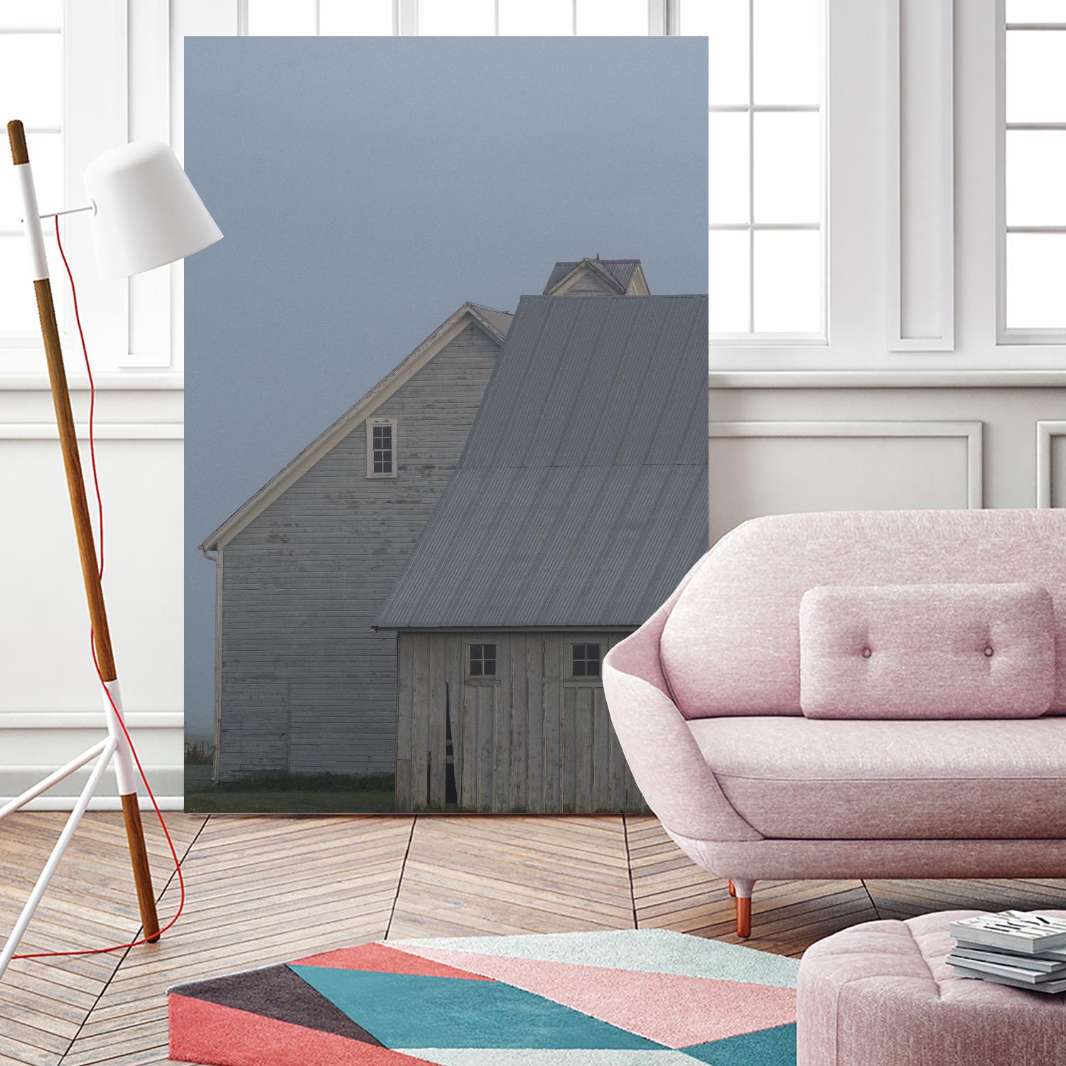 Dusk by Nancy Crowell on GIANT ART - blues rustic scenes