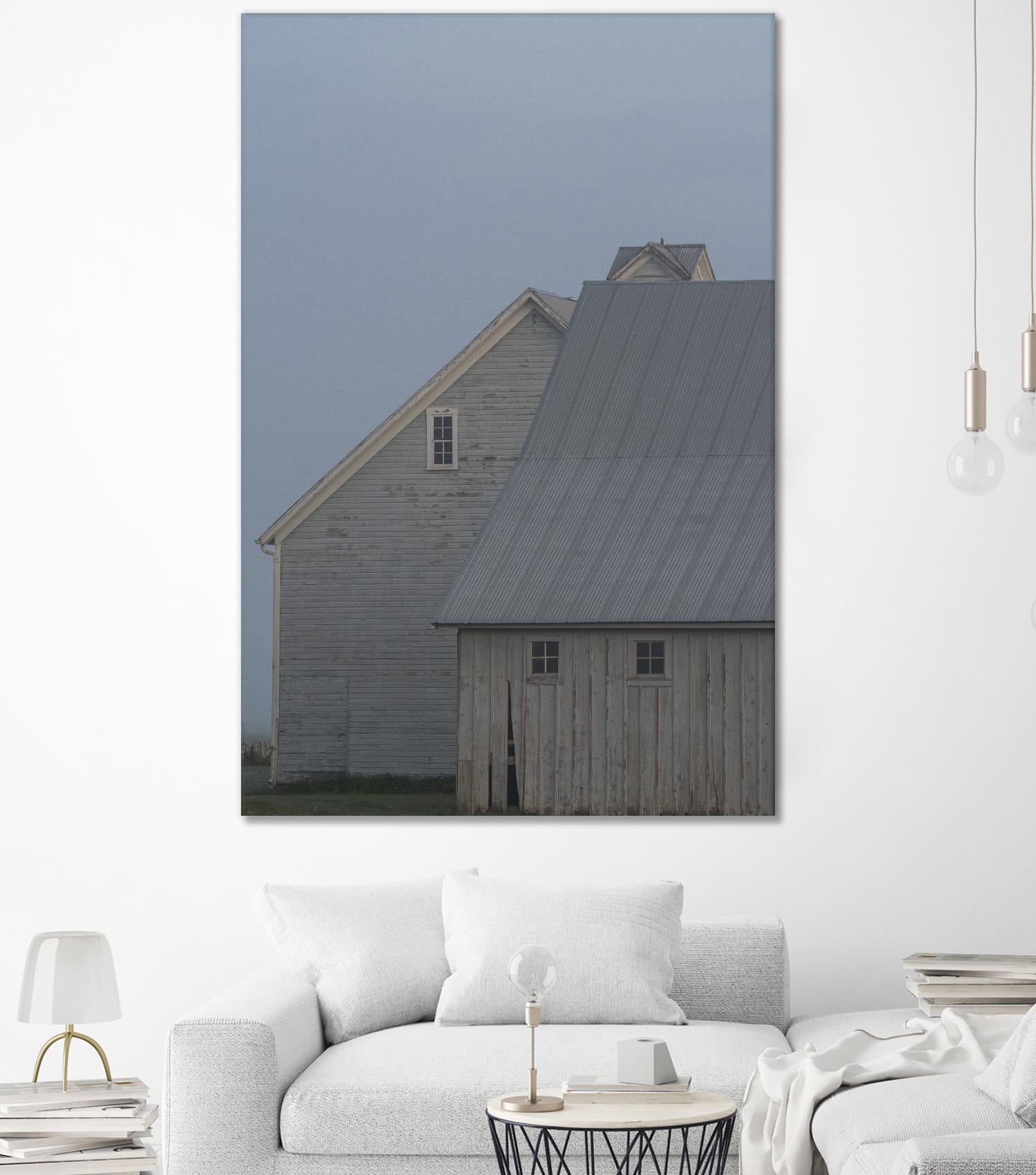 Dusk by Nancy Crowell on GIANT ART - blues rustic scenes