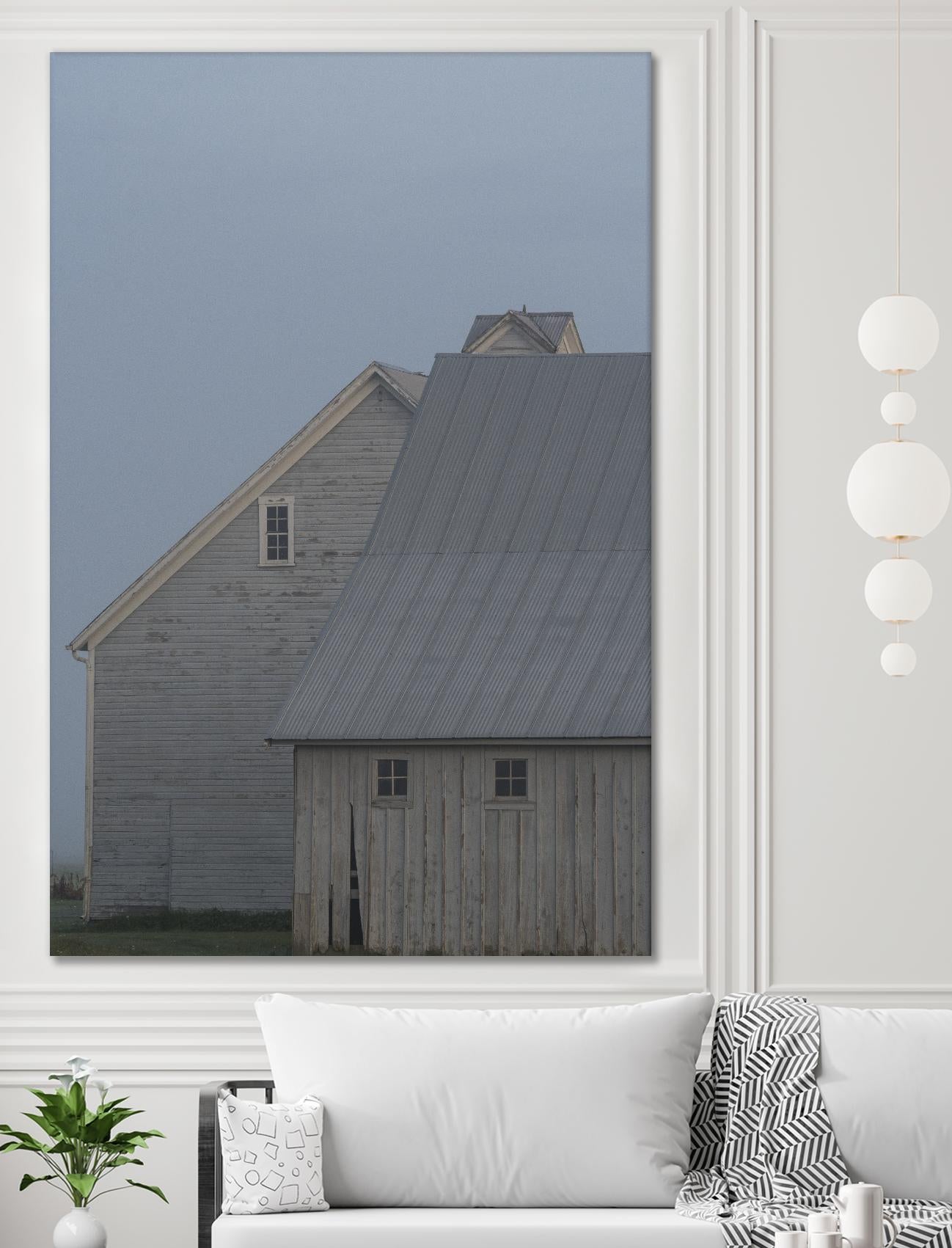 Dusk by Nancy Crowell on GIANT ART - blues rustic scenes