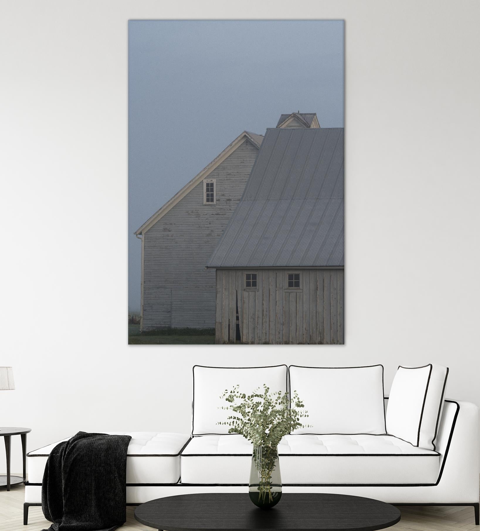 Dusk by Nancy Crowell on GIANT ART - blues rustic scenes