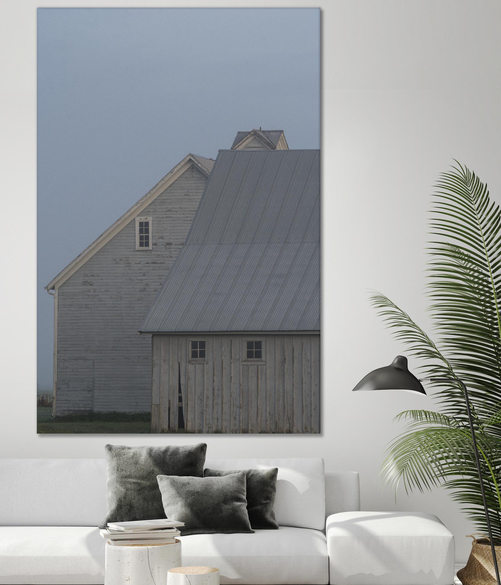 Dusk by Nancy Crowell on GIANT ART - blues rustic scenes