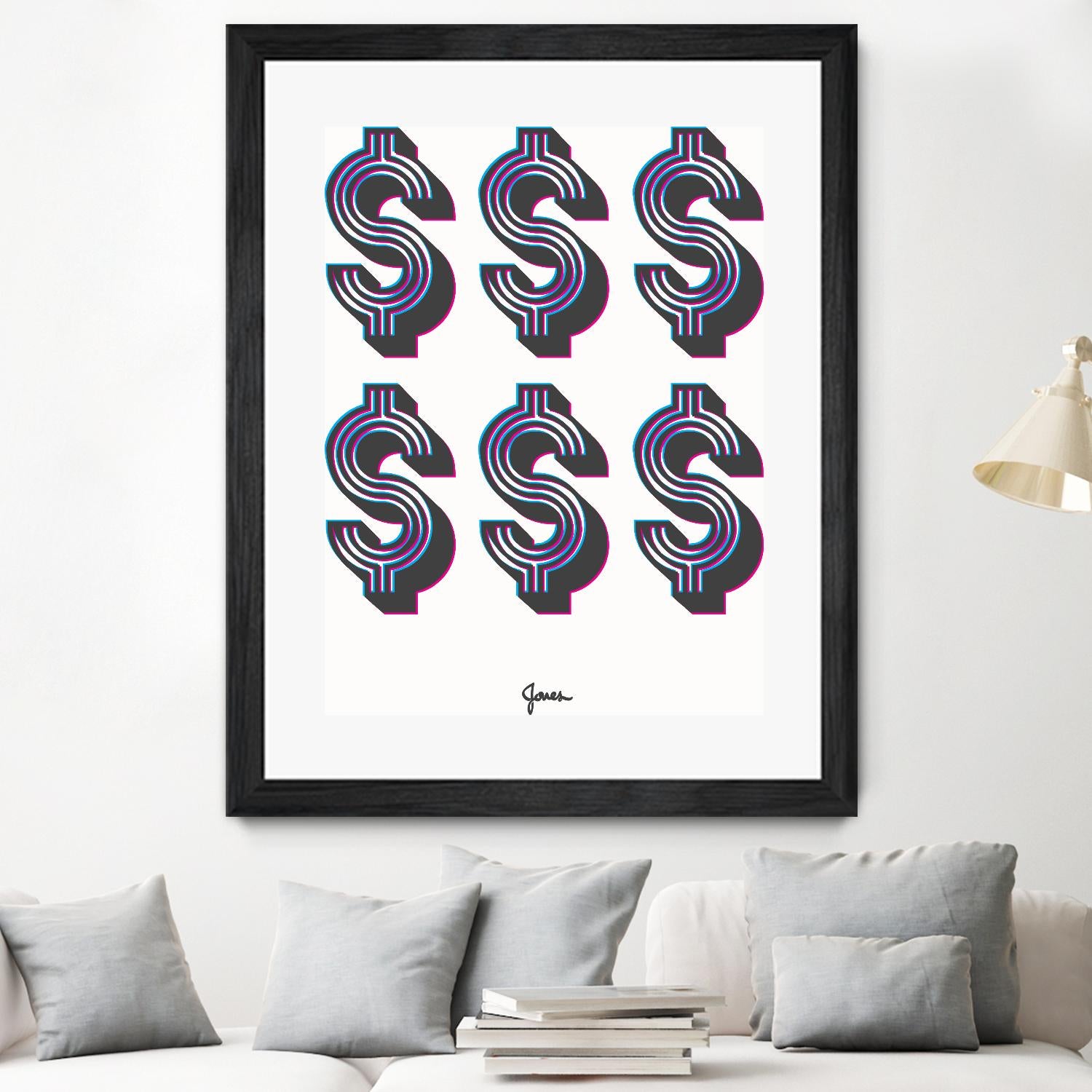 Money Money Money by Parker Jones on GIANT ART - white contemporary