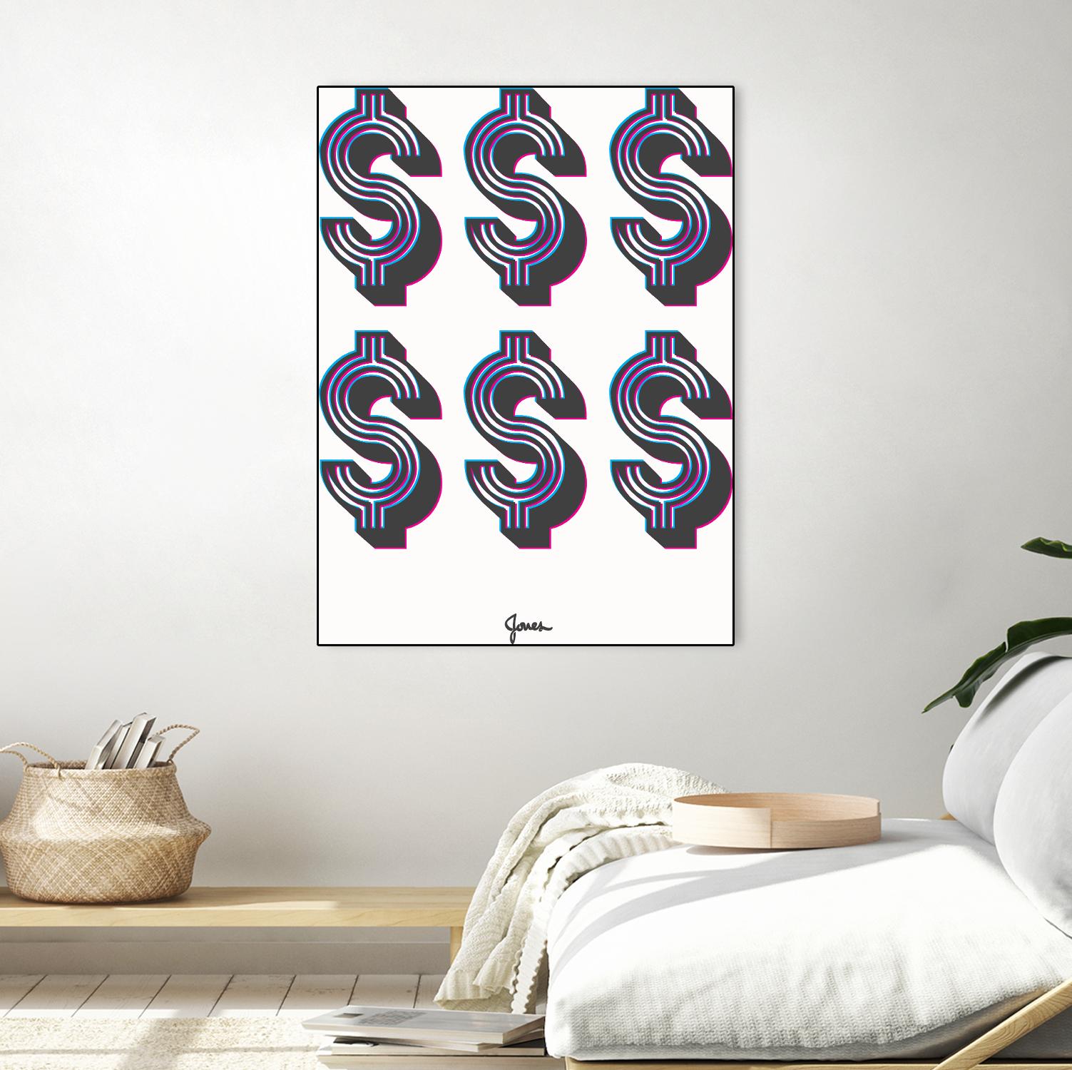 Money Money Money by Parker Jones on GIANT ART - white contemporary
