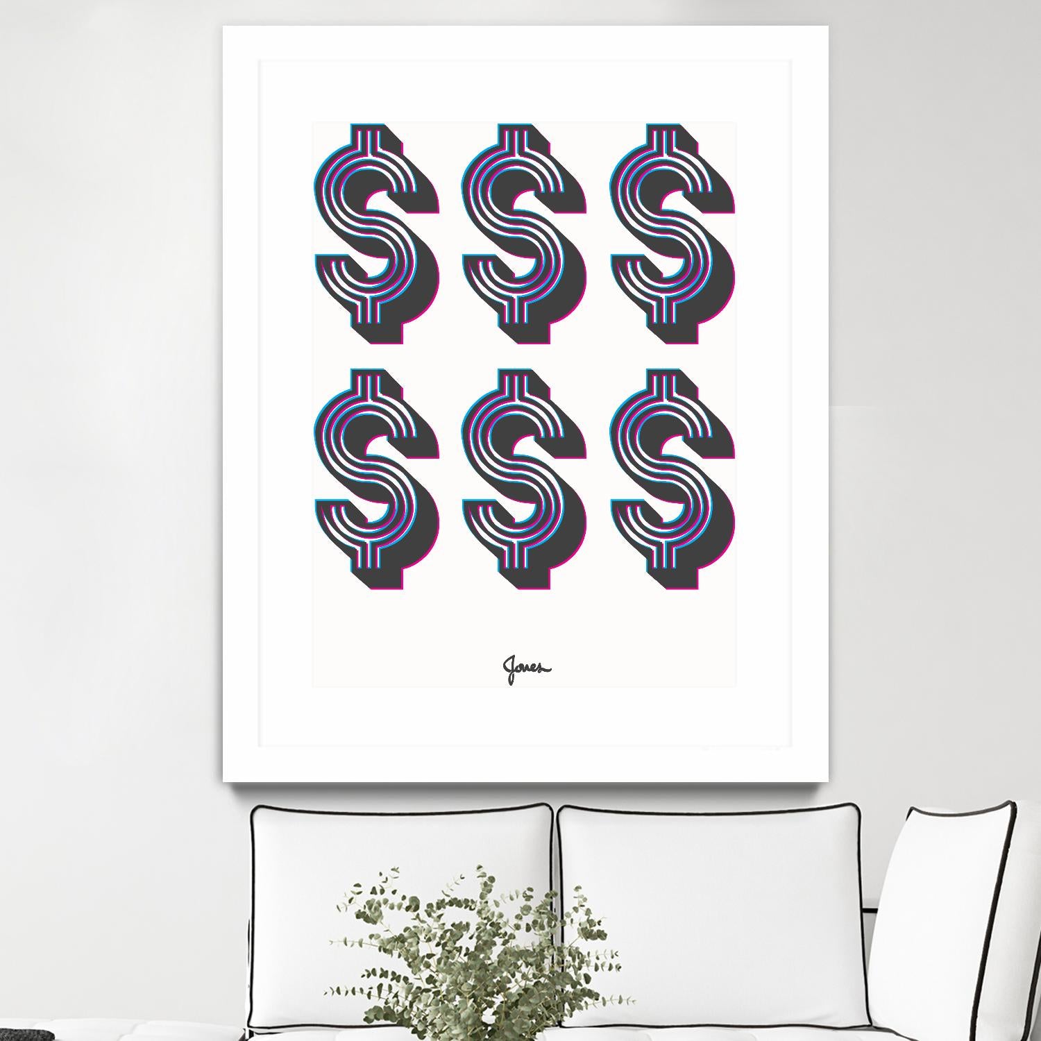 Money Money Money by Parker Jones on GIANT ART - white contemporary