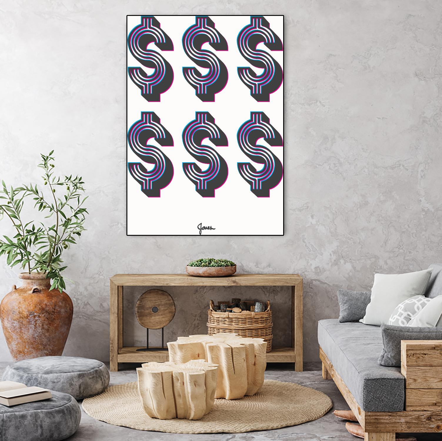 Money Money Money by Parker Jones on GIANT ART - white contemporary