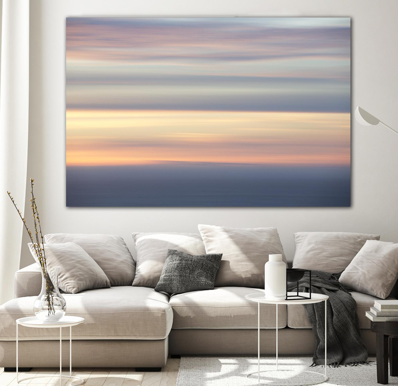 Ocean Kisses Sky by Erle KaCee on GIANT ART - blue photo art