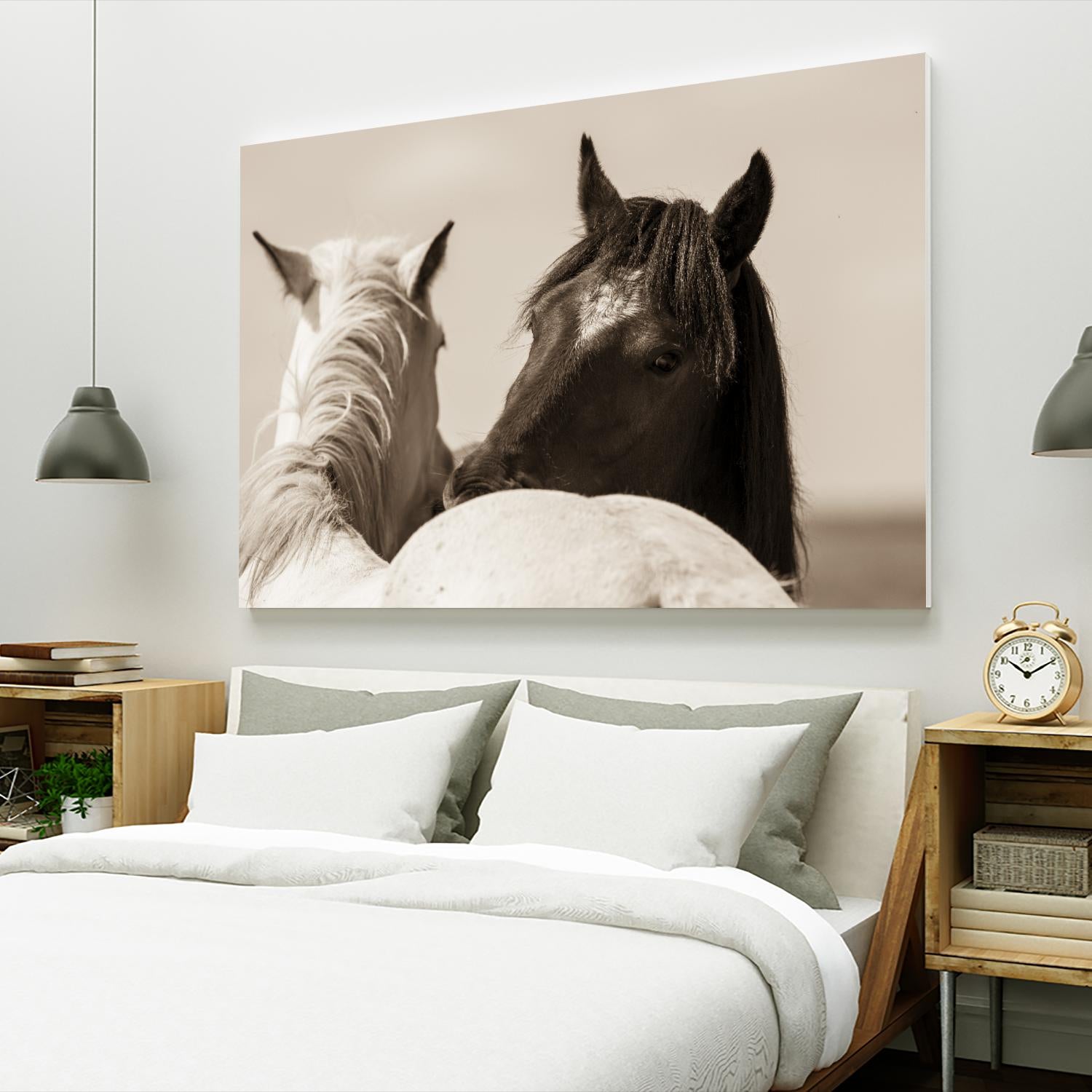 Nuzzles by Erle KaCee on GIANT ART - beige animals