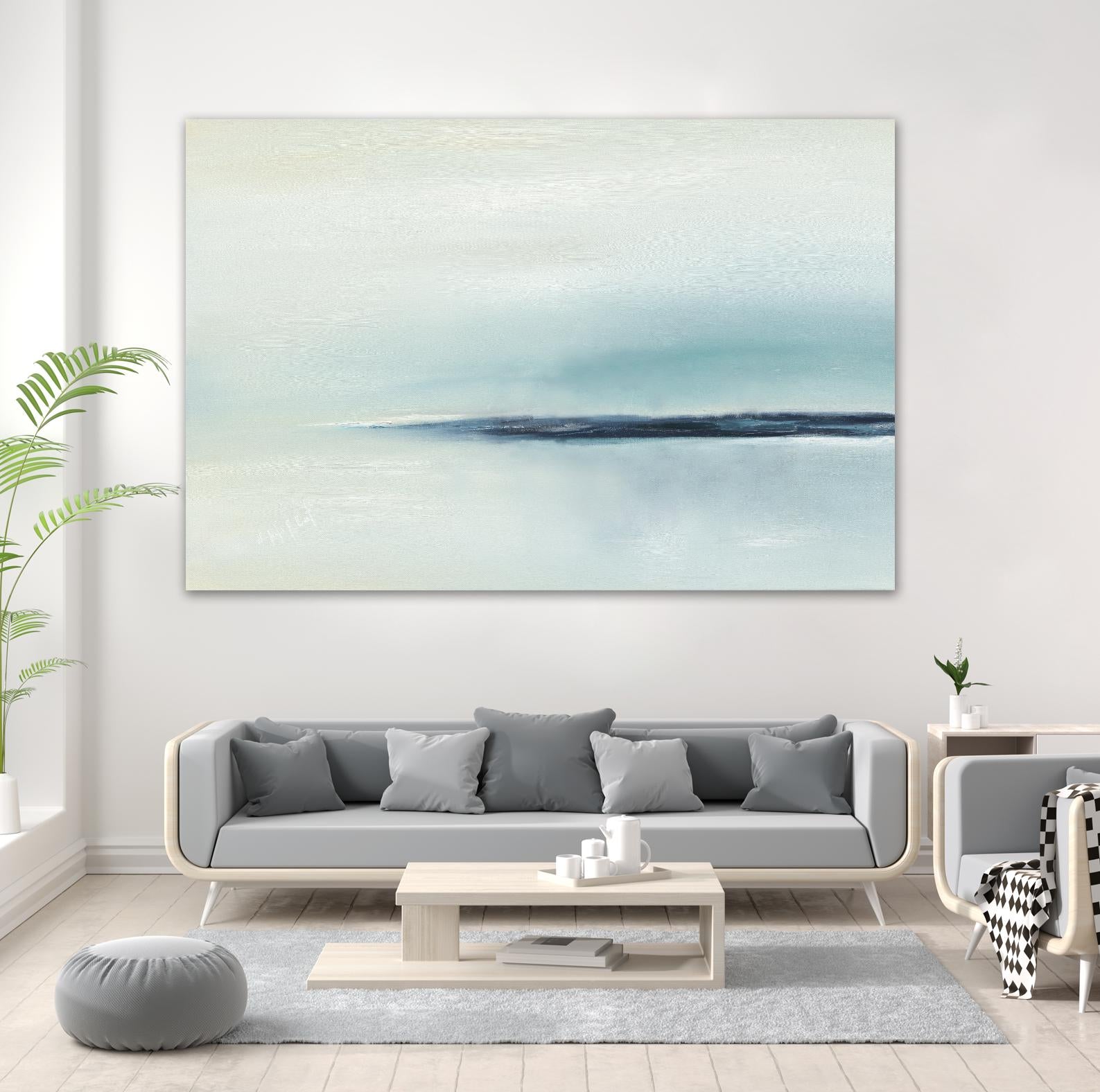 Stillness by Michele Gort on GIANT ART - beige abstract