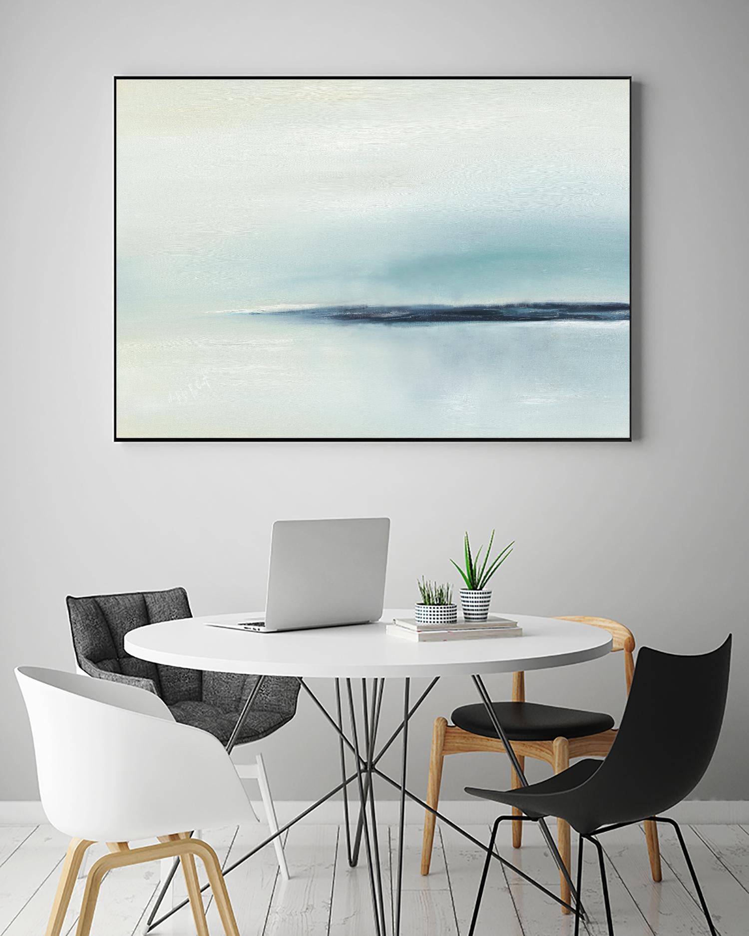 Stillness by Michele Gort on GIANT ART - beige abstract